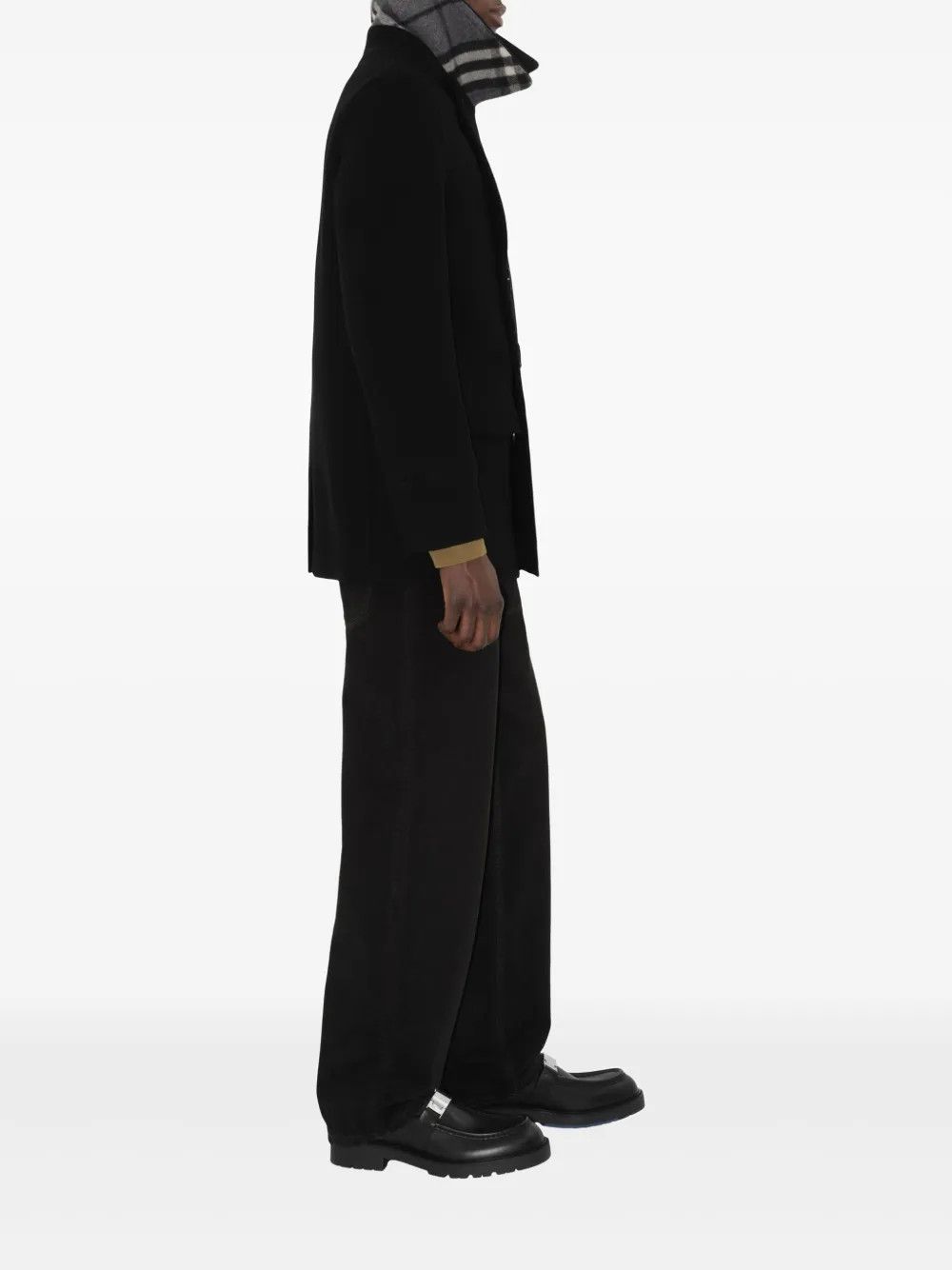 Burberry o1w1db10326 Double-Breasted Peacoat in Black Size US XL / EU 56 / 4 - 2 Thumbnail