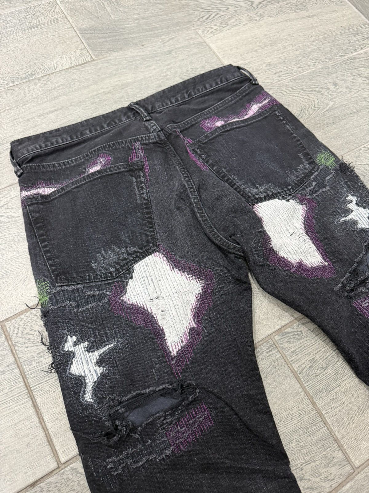 Vlone Vlone Runway Black Scab Jeans L Size US 32 / EU 48 - 10 Thumbnail