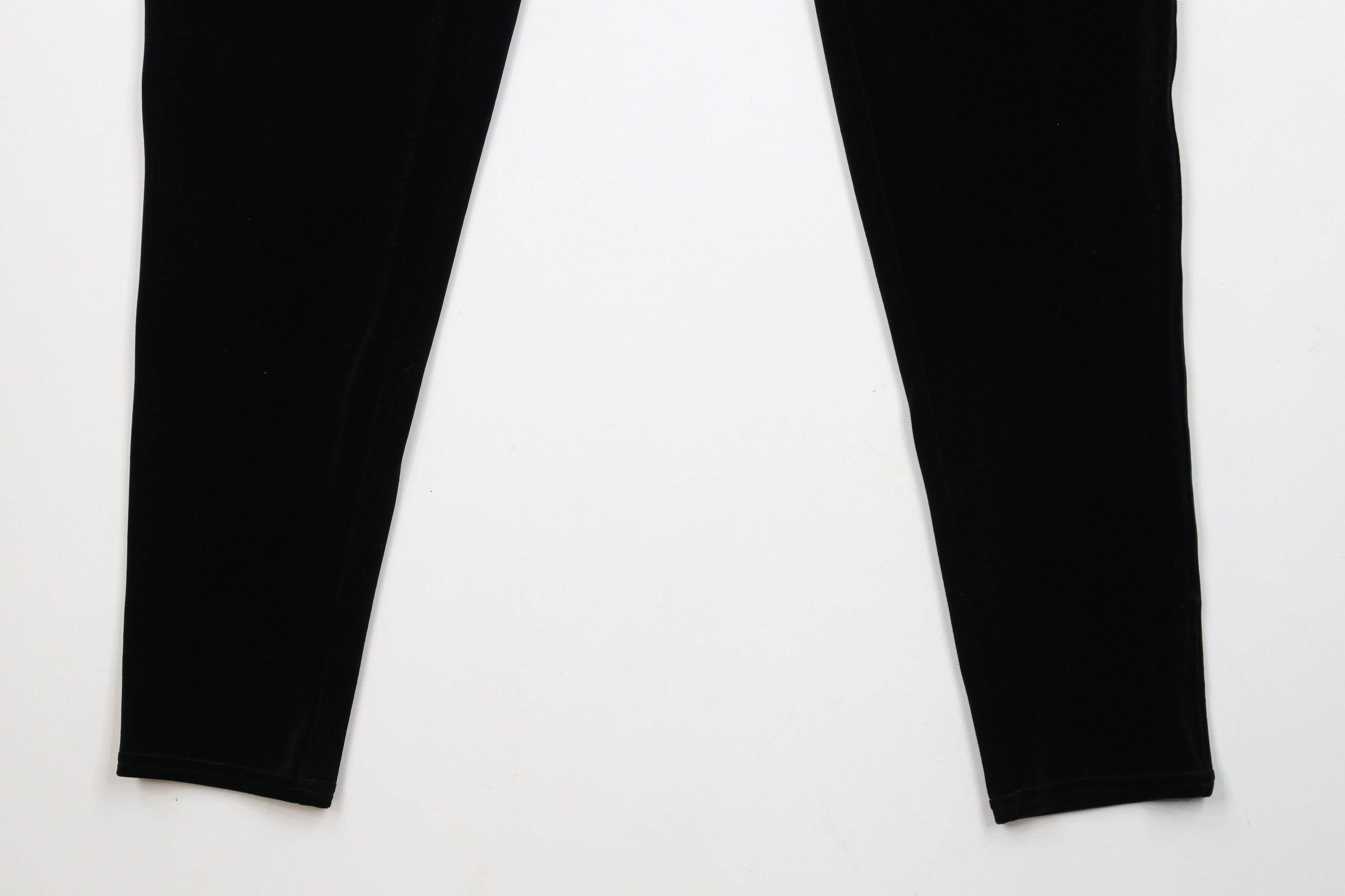 Spanx × Vintage Spanx High Rise Velvet Velour Leggings Pants Black Shapewear Size 32" / US 10 / IT 46 - 4 Thumbnail