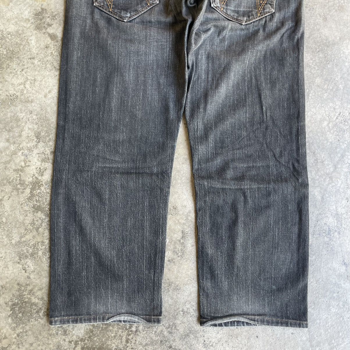 Edwin 🔥Vintage Edwin EXS404 Stoned Washed Distress Denim Jeans Size US 33 - 6 Thumbnail