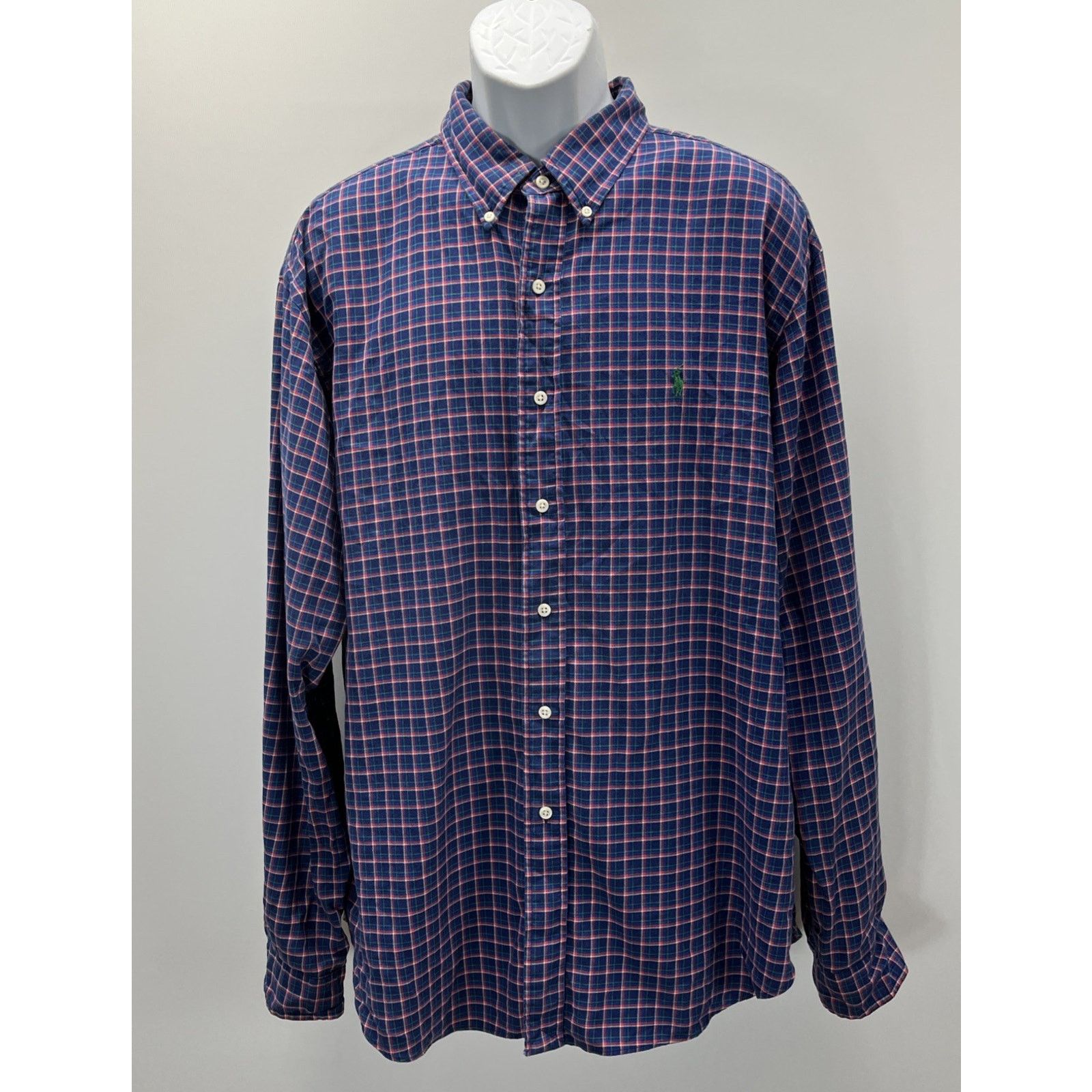 Ralph Lauren Ralph Lauren Classic Fit Blue & Red Plaid Long Sleeve 2XL Size US M / EU 48-50 / 2 - 3 Thumbnail