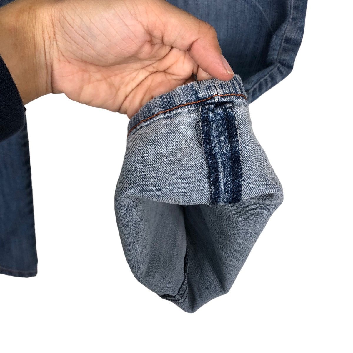Japanese Brand 🔥Vintage Denim Jeans Sukajan Pocket Big Logo Size US 36 / EU 52 - 13 Thumbnail