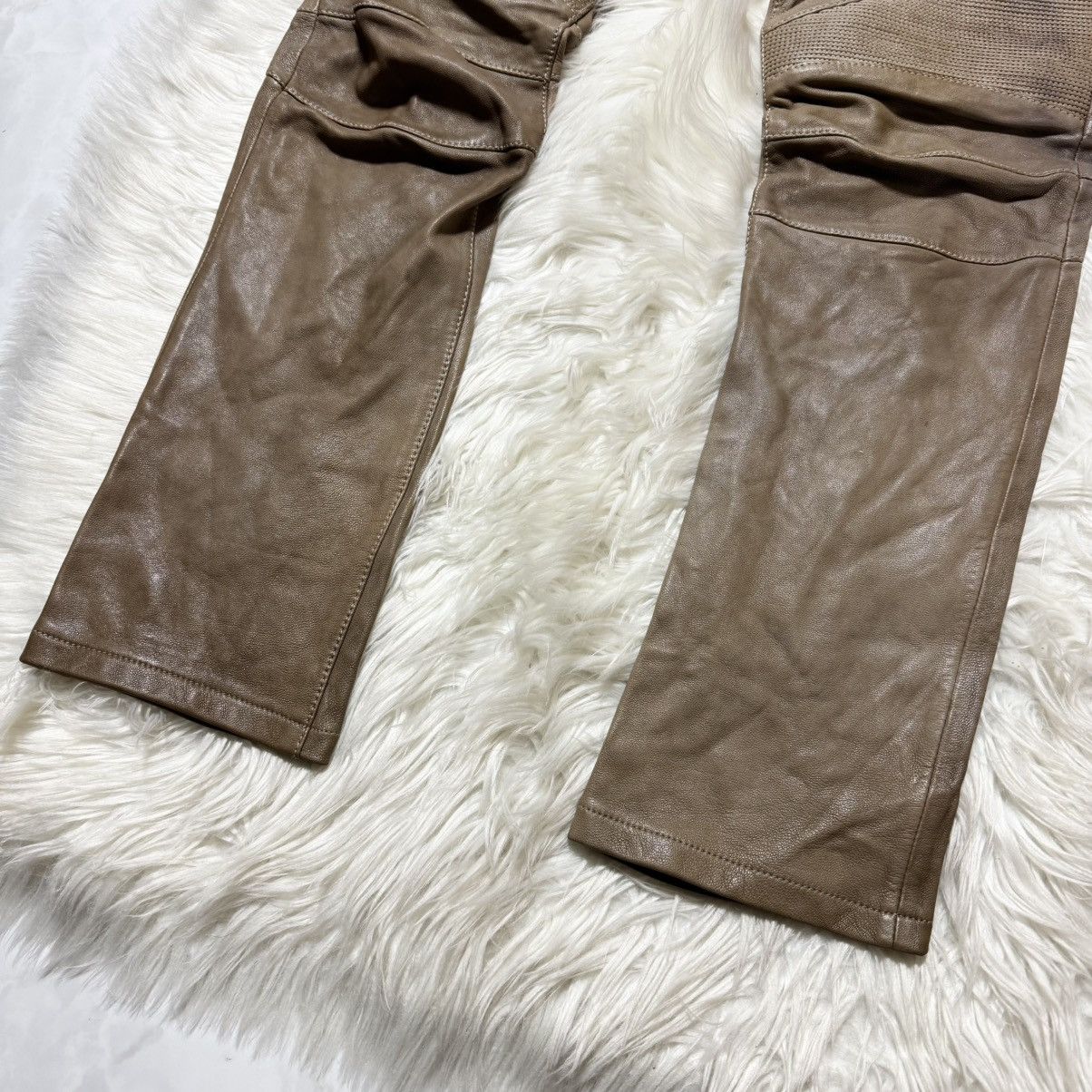 Balmain collection model, Balmain Homme leather biker pants Size US 32 / EU 48 - 6 Thumbnail