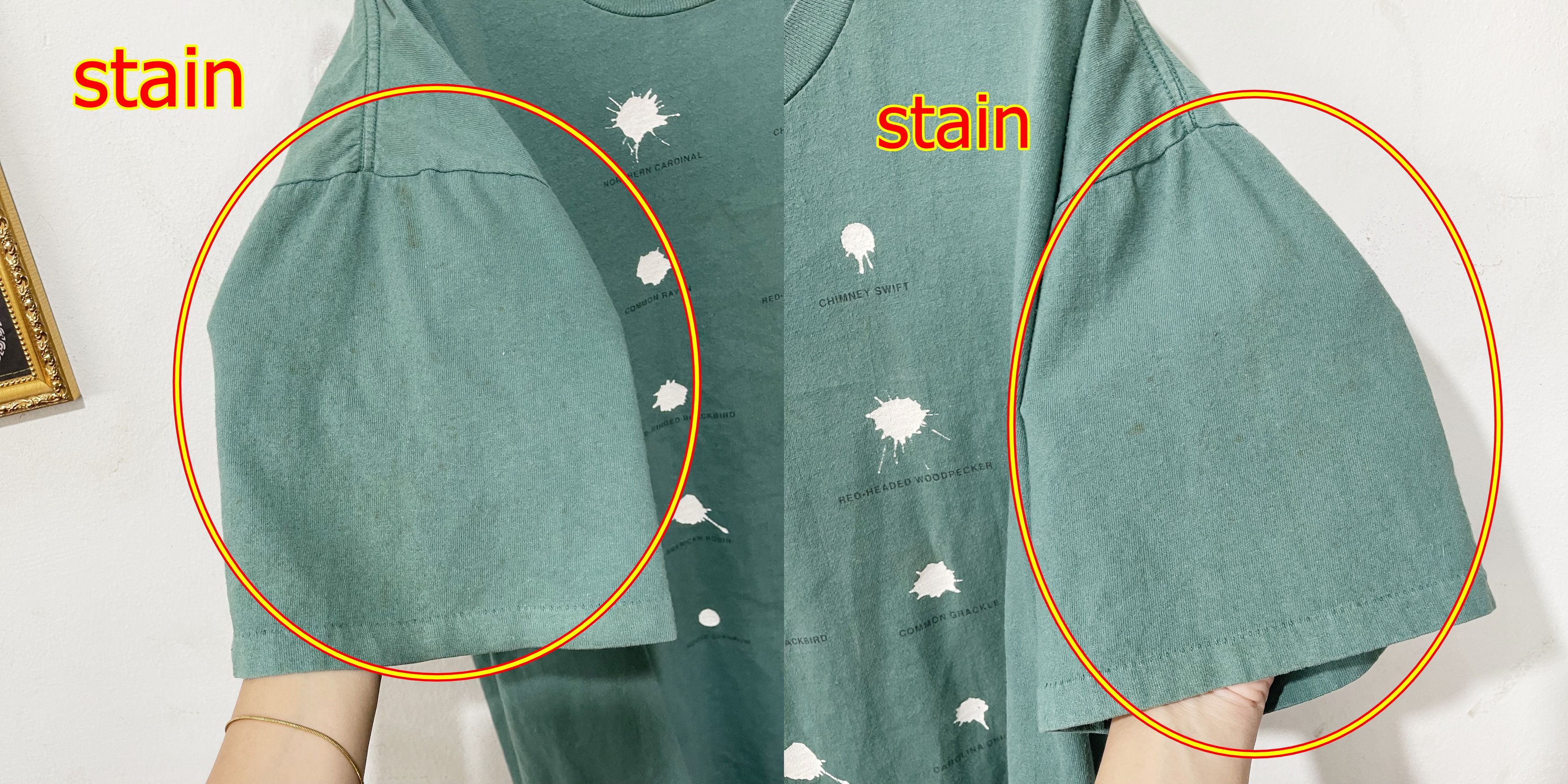 Vintage Vintage 90s Bird Poop Identification T-Shirt Size US XL / EU 56 / 4 - 6 Thumbnail