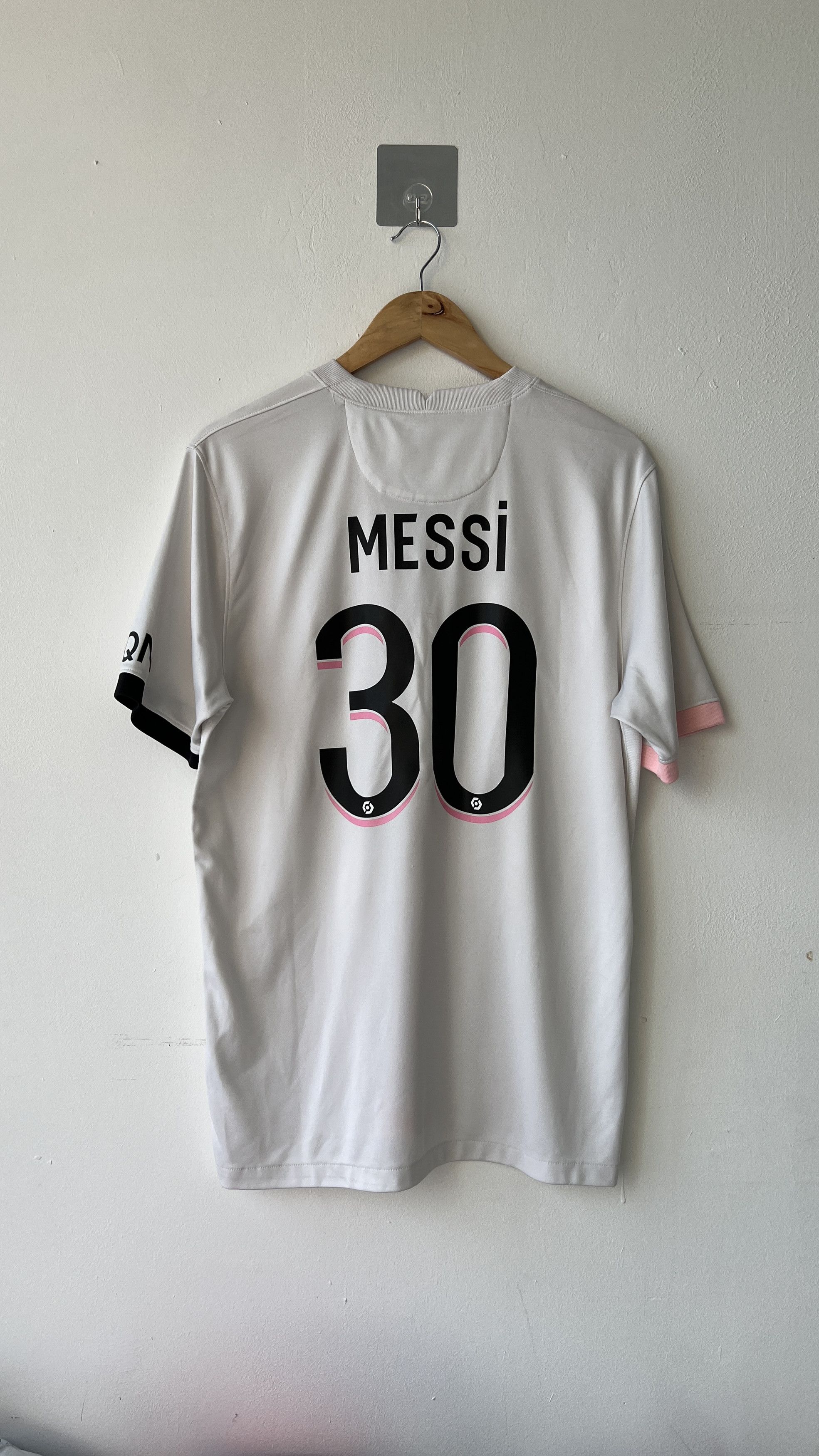 (L) PSG 2021-22 Away Shirt Messi #30 Kit