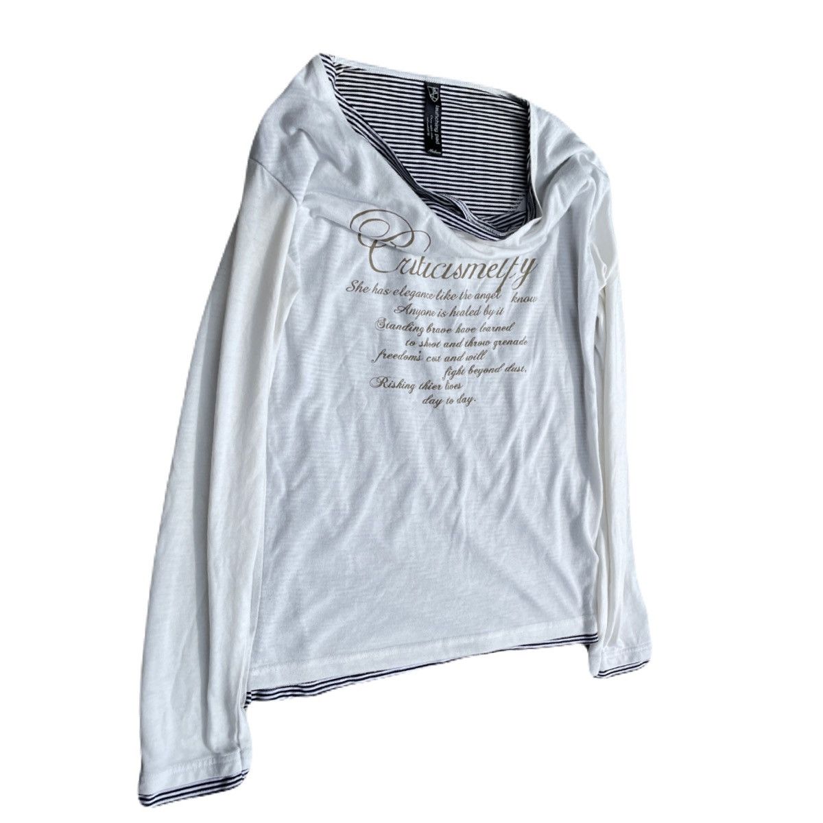 If Six Was Nine 2000s Japanese archive Poem Drape Layered Long Sleeve Tee Size US S / EU 44-46 / 1 - 3 Thumbnail