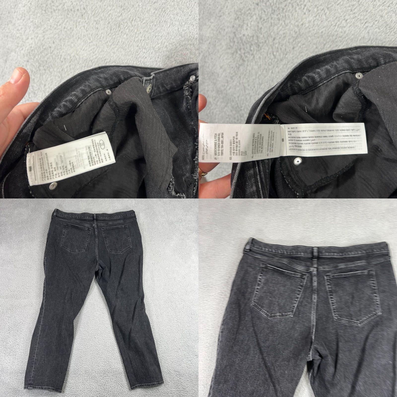 Abercrombie & Fitch VINTAGE Abercrombie & Fitch Curve Love ‘90s Straight Jeans Plus Size 22 Black Womens Size 40" / US 18 - 8 Thumbnail