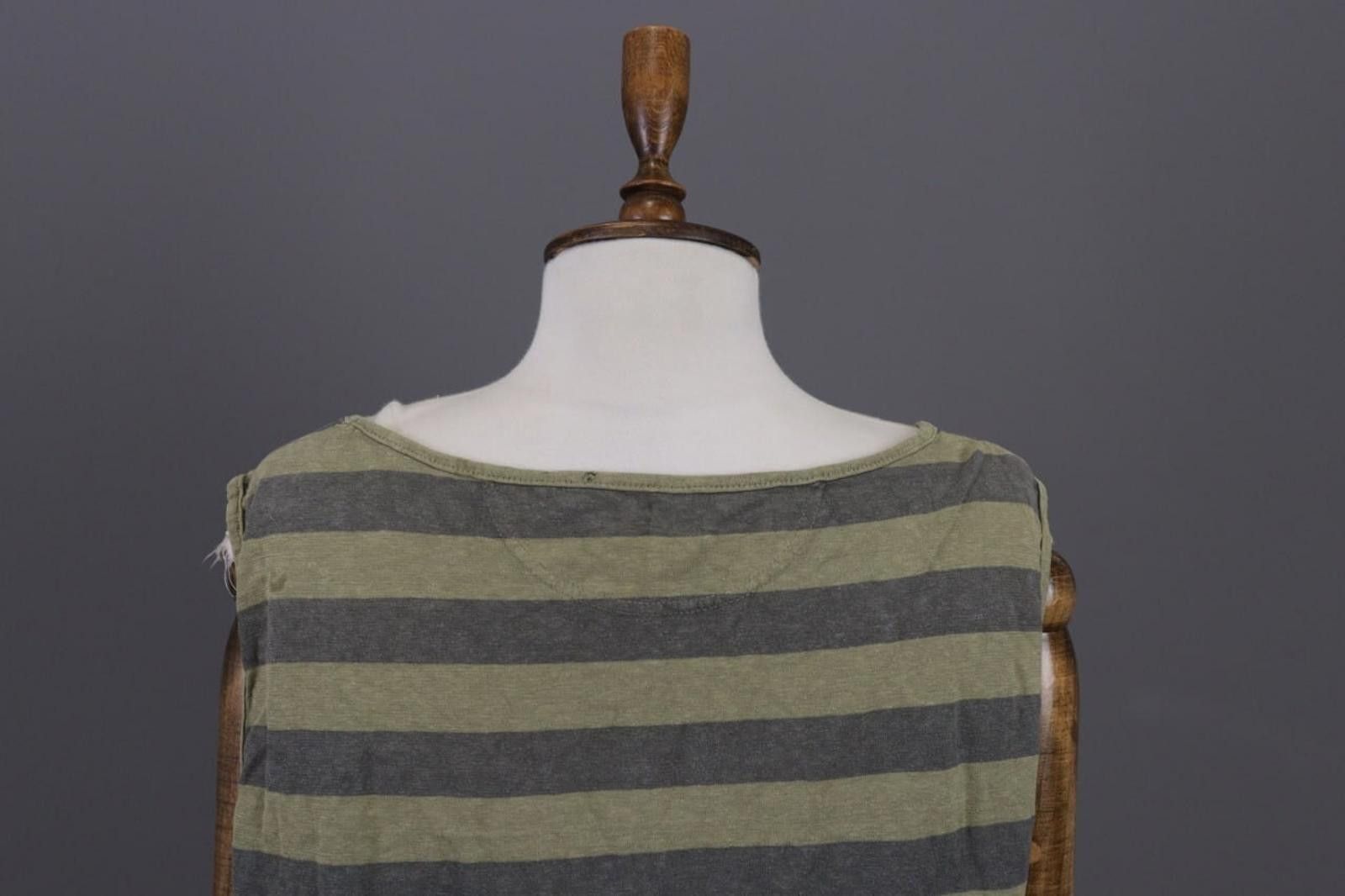 Oscar De La Renta Oska Brown Striped Sleevekess Blouse Shirt Size 3 / L Size M / US 6-8 / IT 42-44 - 11 Thumbnail