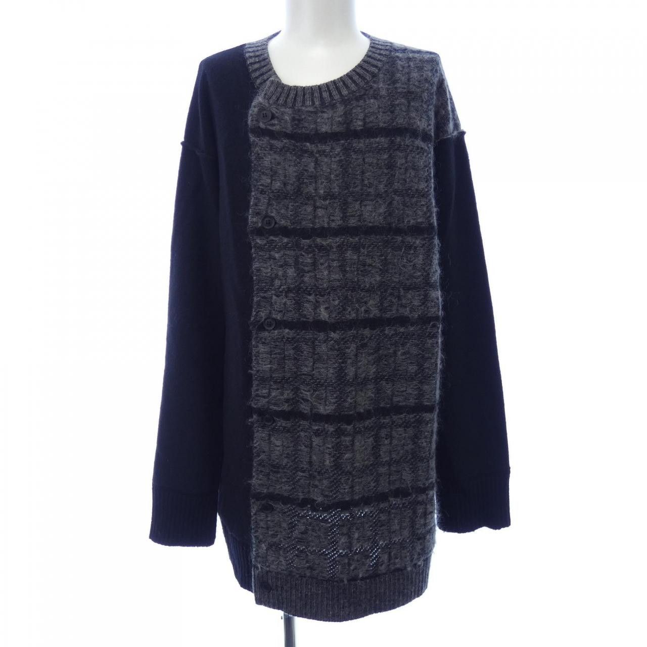 Yoji Yamamoto Yohji Yamamoto Pour Homme Wool Cardigan Cotton Tops HO-K85-188 DUTY FREE for USA