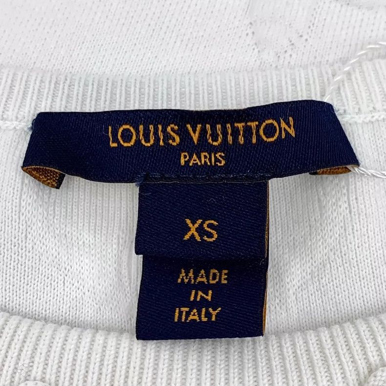 Louis Vuitton Louis Vuitton Embossed Logo White Cotton T -2505 Size XS / US 0-2 / IT 36-38 - 5 Thumbnail