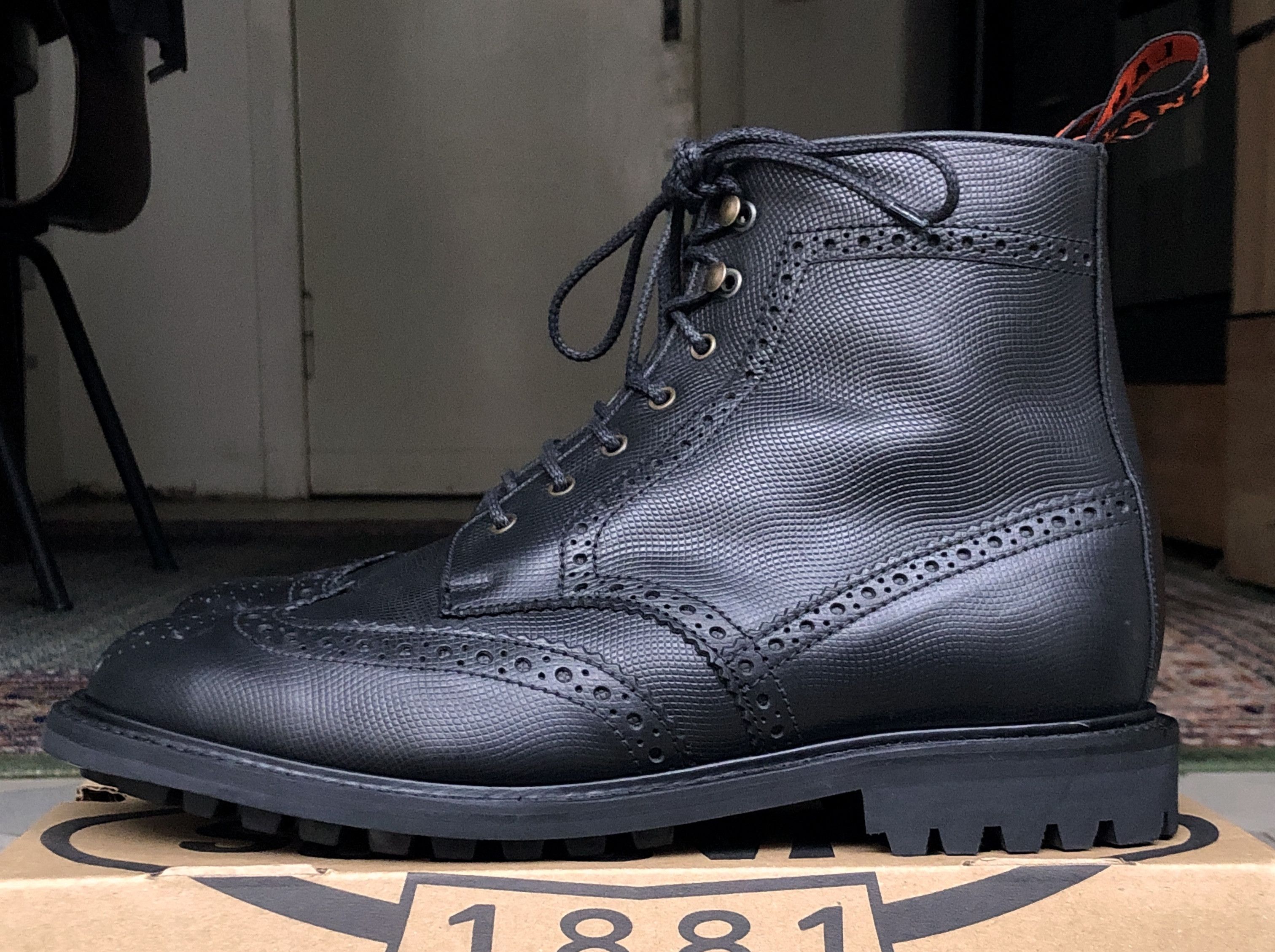 Other Lanx "Grindleton" grained brogue boots customised UK 10 Size US 11 / EU 44 - 3 Thumbnail