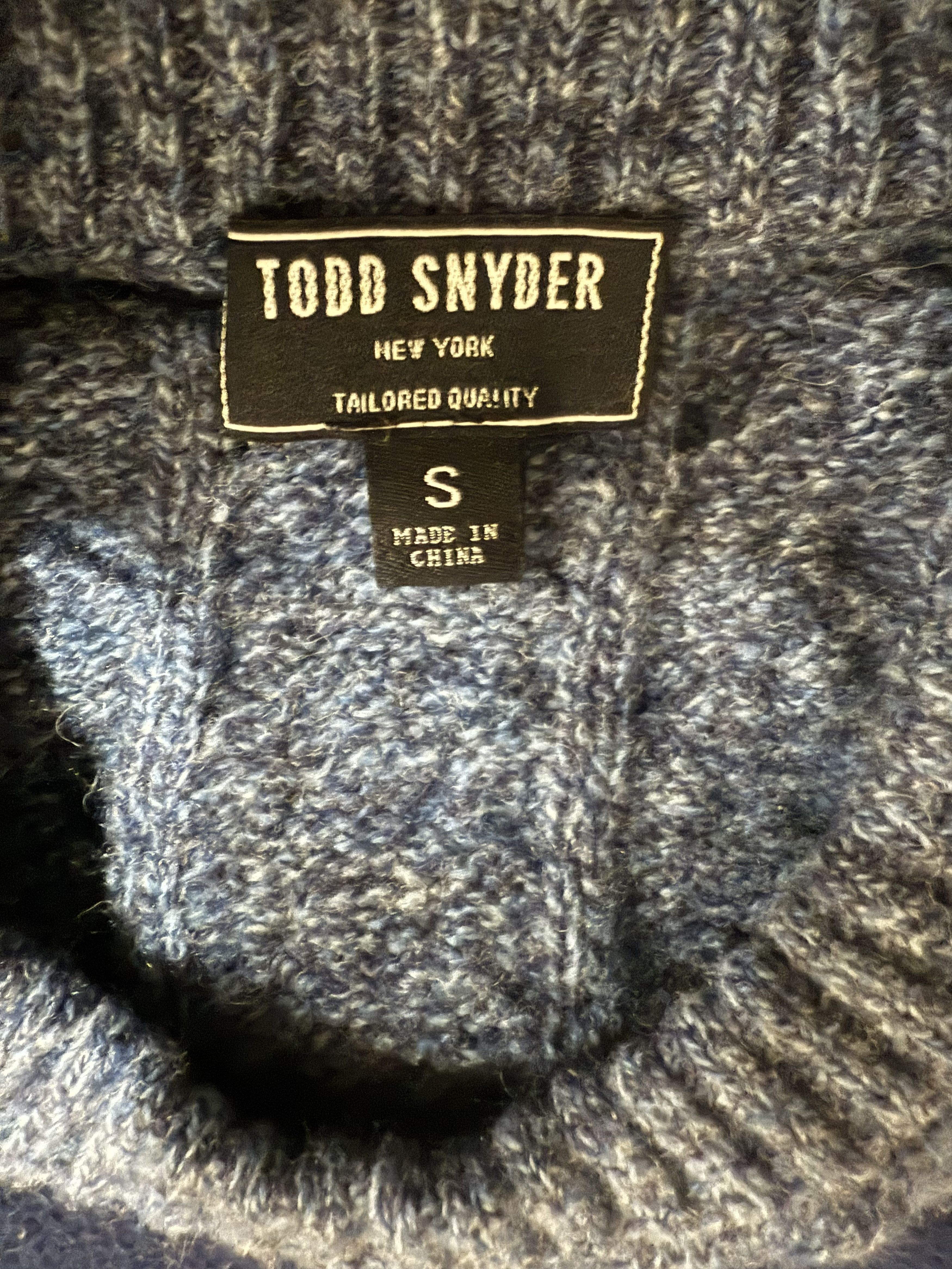 Todd Snyder Todd Snyder navy blue 100% lambs wool sweater Size US S / EU 44-46 / 1 - 3 Thumbnail