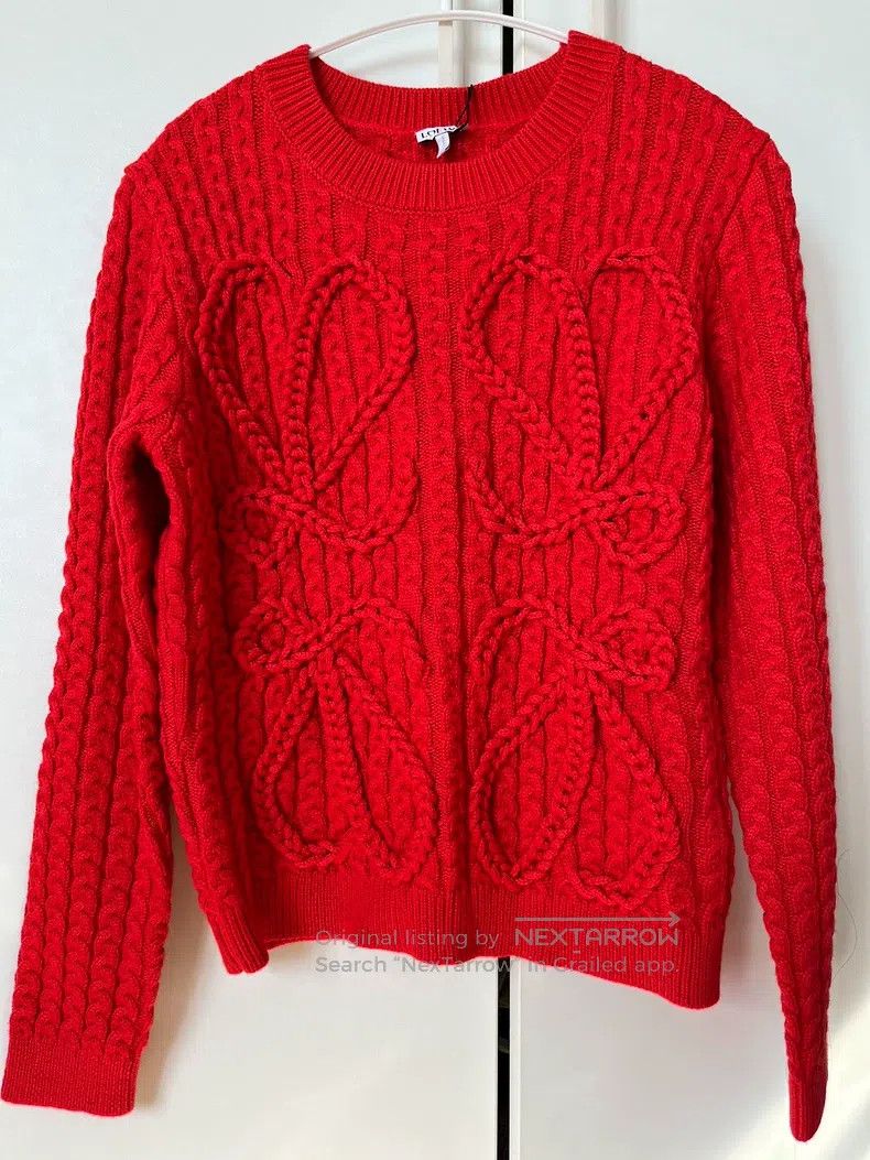 Loewe Loewe Red sweater Size L / US 10 / IT 46 - 1 Thumbnail
