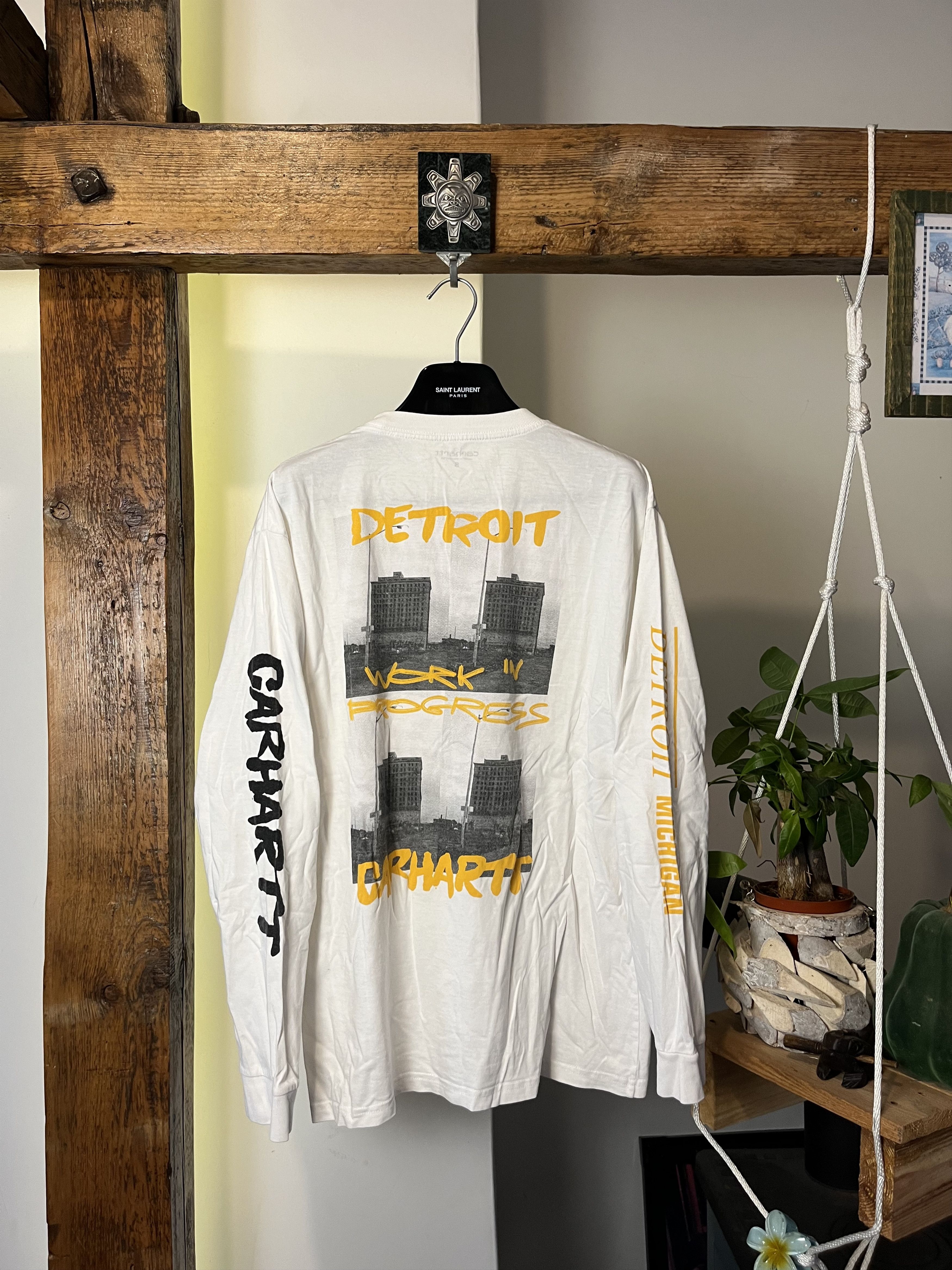 Carhartt × Carhartt Wip Carhartt Wip Rebirth Detroit Michigan Longsleeve Workwear Size US S / EU 44-46 / 1 - 1 Thumbnail