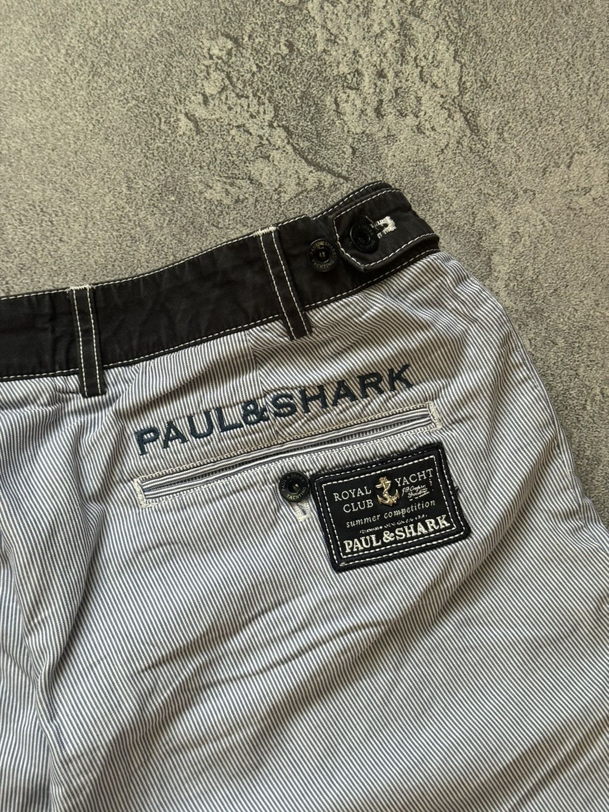 Designer × Paul & Shark Paul & shark yachting 🦈 I52 USA36 striped shorts 🩳 casual Size US 36 / EU 52 - 7 Thumbnail