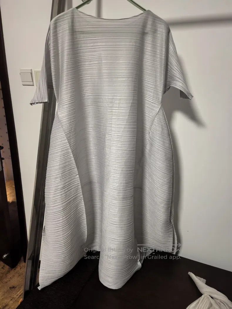 Issey Miyake Issey Miyake Dress Silver Gray Size S / US 4 / IT 40 - 1 Thumbnail