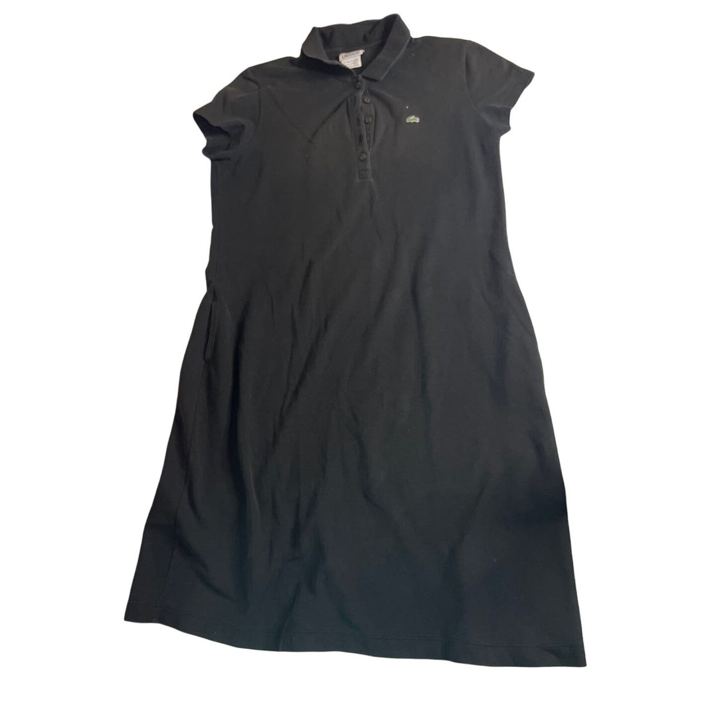Lacoste Lacoste Black Pique Cotton Polo Dress size 44 with pockets Size M / US 6-8 / IT 42-44 - 1 Thumbnail
