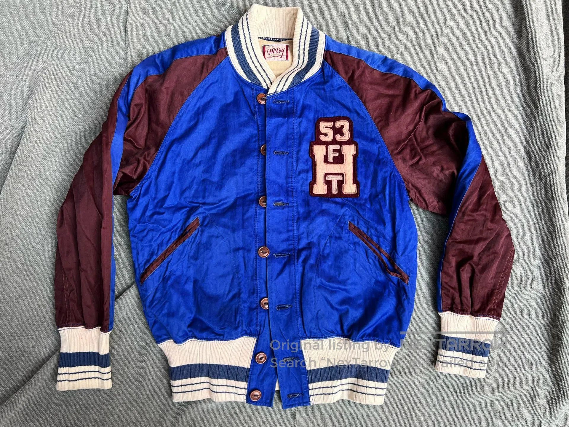 The Real McCoy's Vintage Joe Mccoy Varsity Jacket. Size US M / EU 48-50 / 2 - 1 Thumbnail