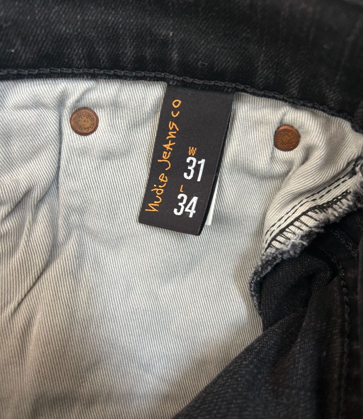 Nudie Jeans Nudie Jeans Co Organic Black Wash Denim Size US 31 - 8 Thumbnail