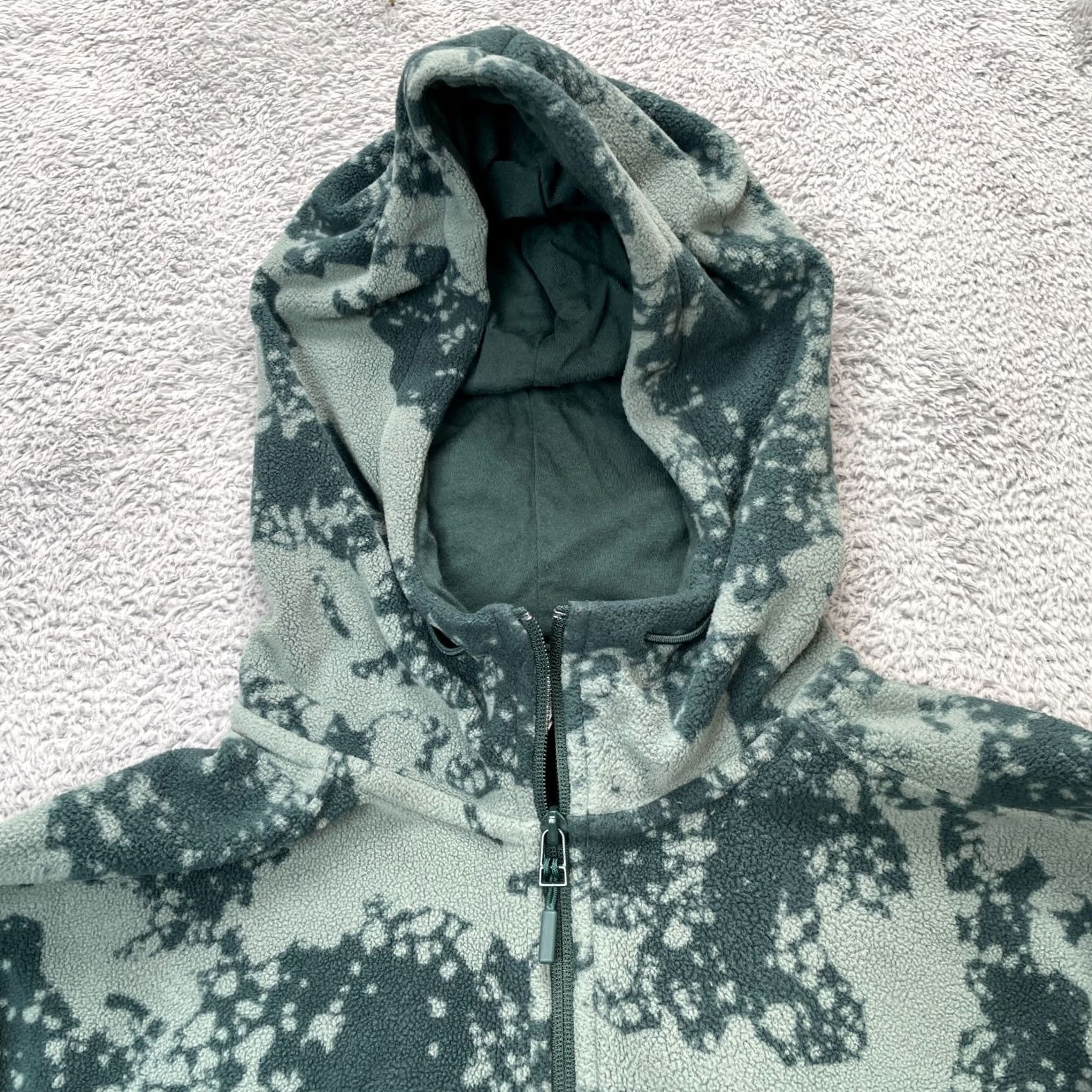 Puma PUMA Hoodie Mens M Green Camo Fleece Zip Pullover Athleisure Performance Street Casual Logo Zipper Size US M / EU 48-50 / 2 - 6 Thumbnail