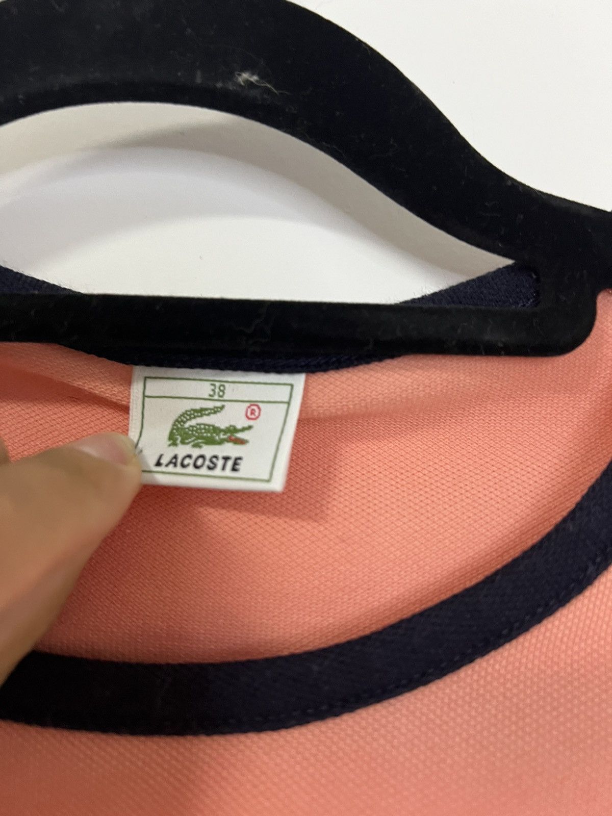 Lacoste Lacoste t-shirt S short sleeve orange Size S / US 4 / IT 40 - 2 Thumbnail