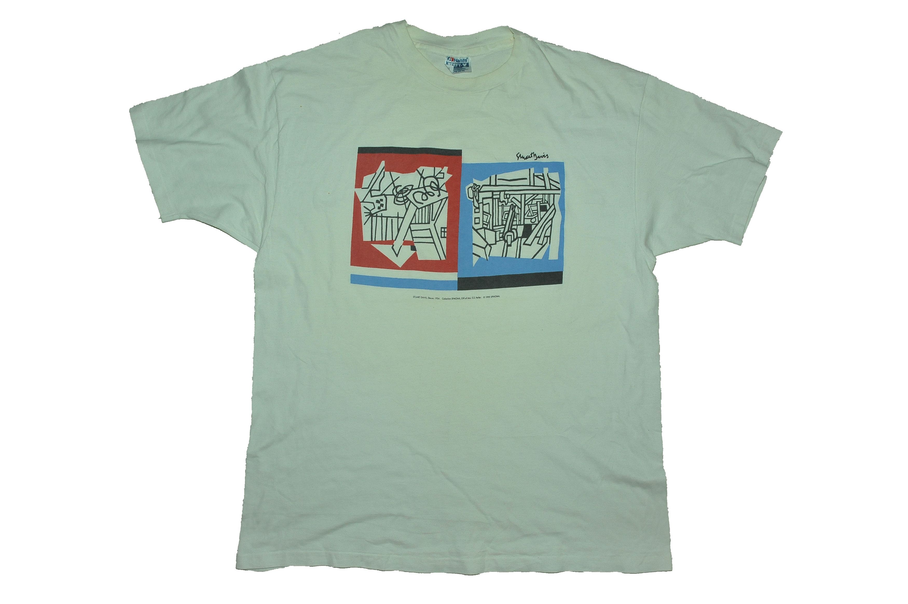 Hanes Vintage Stuart Davis Deuce 1954 Collection 1992 T-shirt Size US XL / EU 56 / 4 - 1 Thumbnail