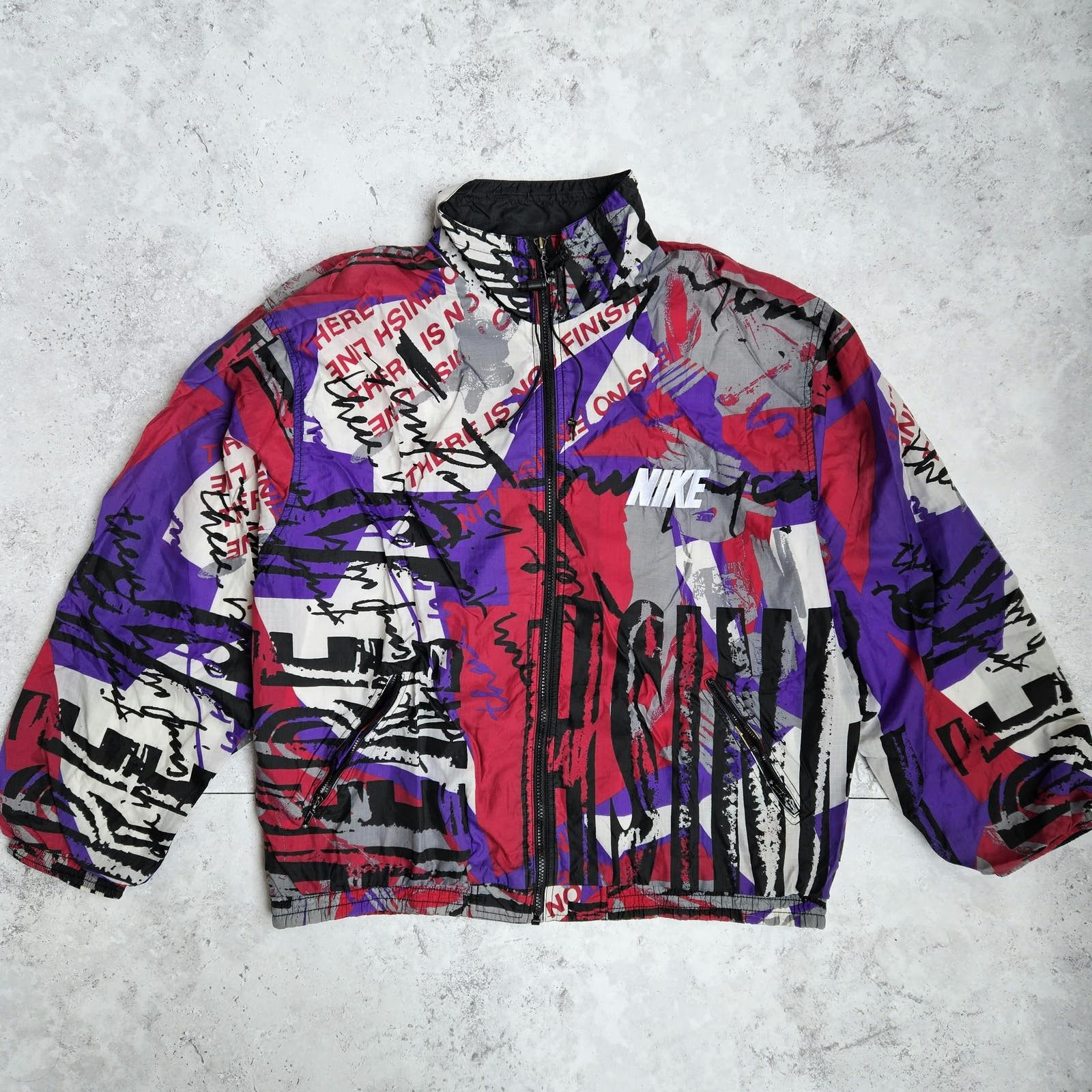 image of Nike All Over Graphic Windbreaker, Men's (Size XL)