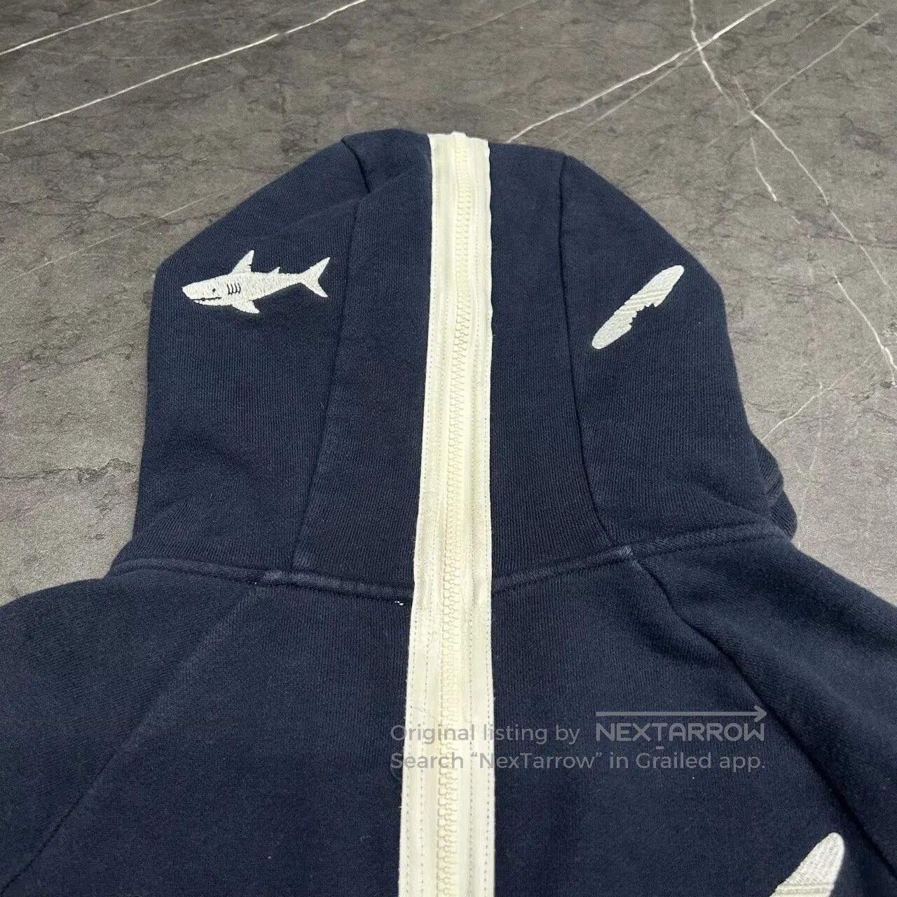 Thom Browne Thom Browne Shark Zip Hoodie Navy Blue. Size US XL / EU 56 / 4 - 5 Thumbnail