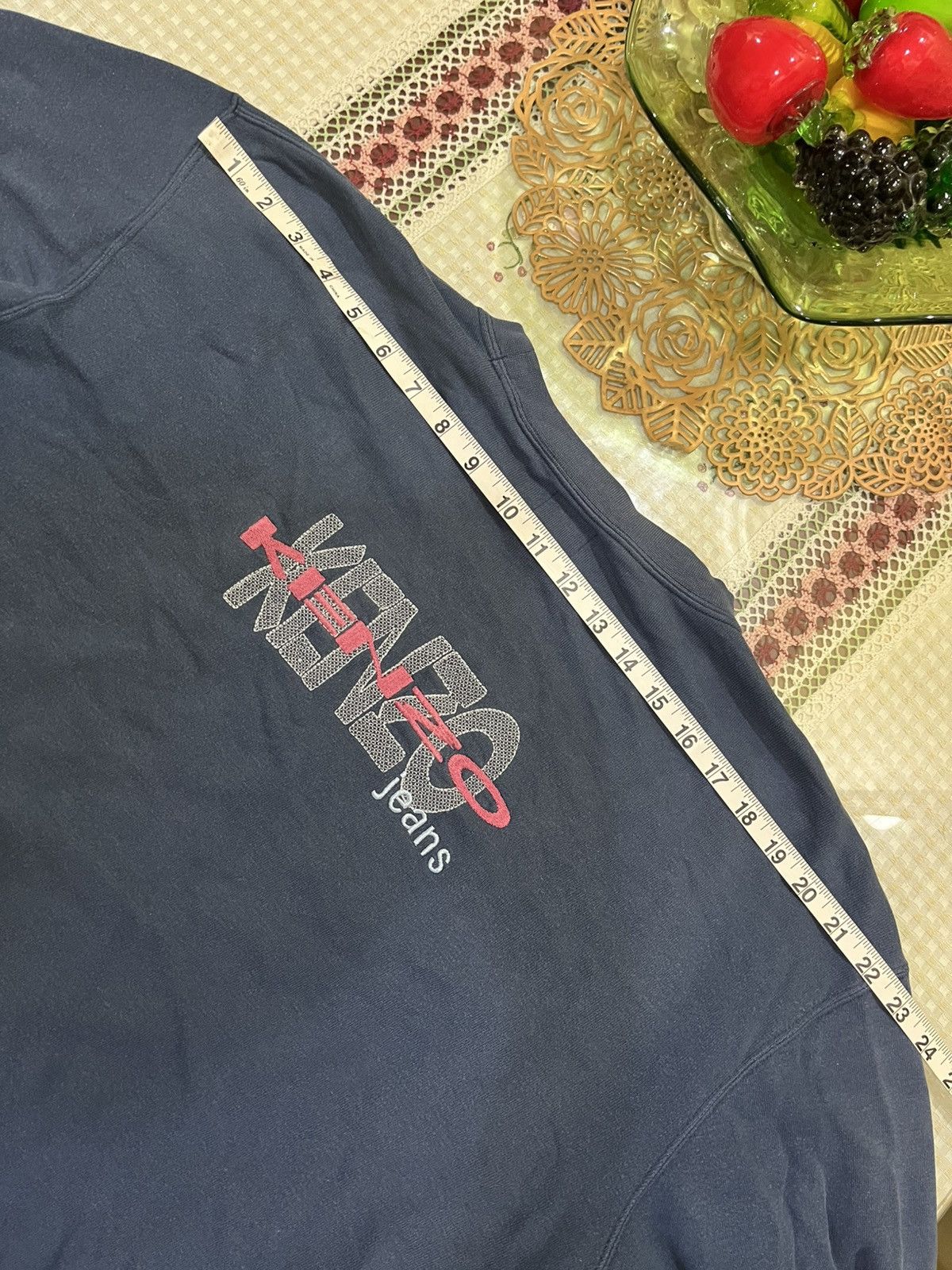 Kenzo vintage Kenzo Jeans spellout embroidery pullover sweatshirt Size US L / EU 52-54 / 3 - 12 Thumbnail