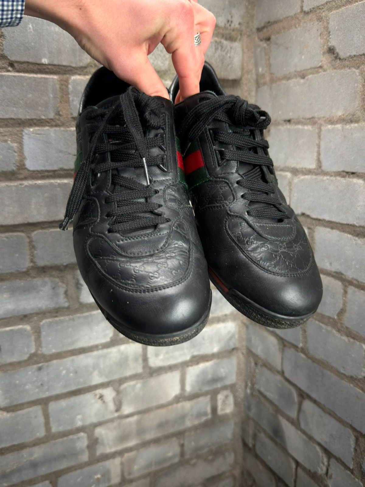 Gucci Gucci low leather sneakers monogram vintage Size US 9 / EU 42 - 7 Thumbnail