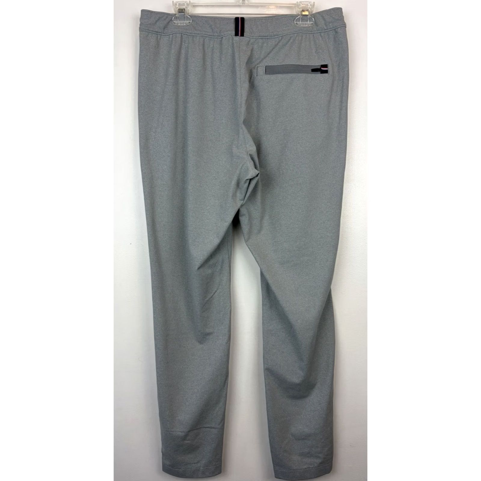 Vintage Fourlaps Jogger Pants - Mens Large Gray Stretch Zip Pocket Tapered Activewear Sweatpants Size US 33 - 2 Thumbnail