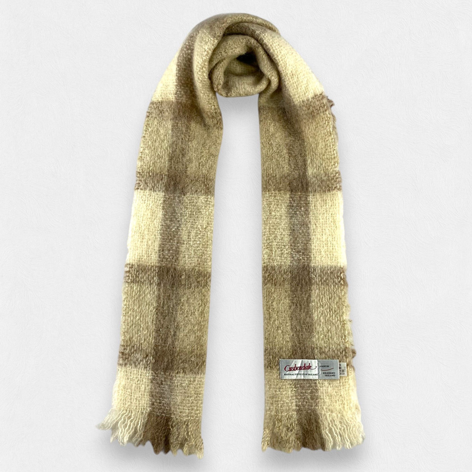 Other Vintage Japanese Brand Checked Scarf Neck Wrap Wool Muffler Size ONE SIZE - 1 Thumbnail