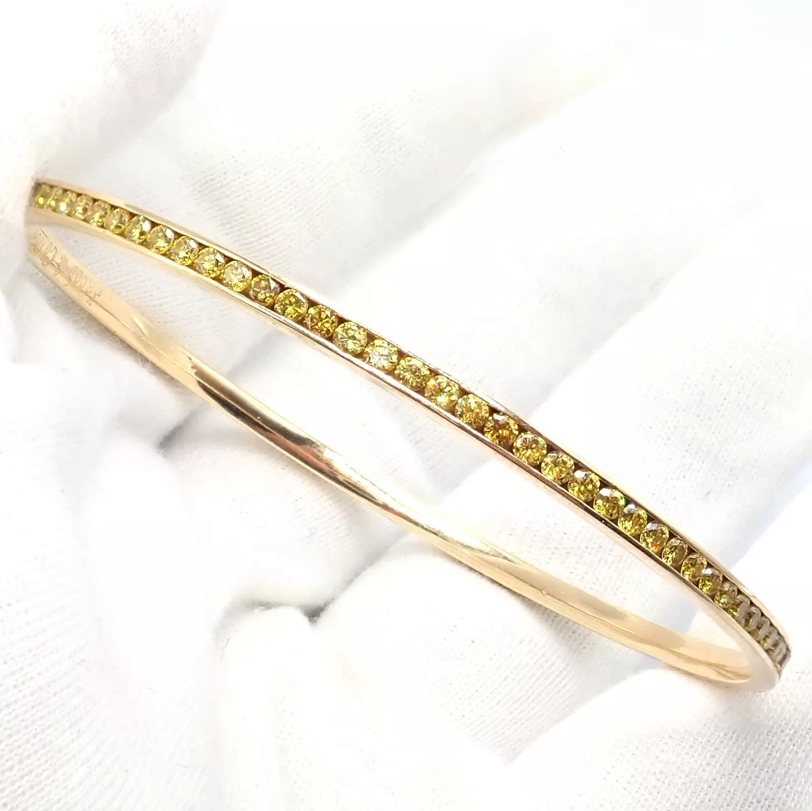 Jacob & Co. Jacob & Co 18k Full 3.5ctw Diamond Bangle Bracelet Size ONE SIZE - 8 Thumbnail