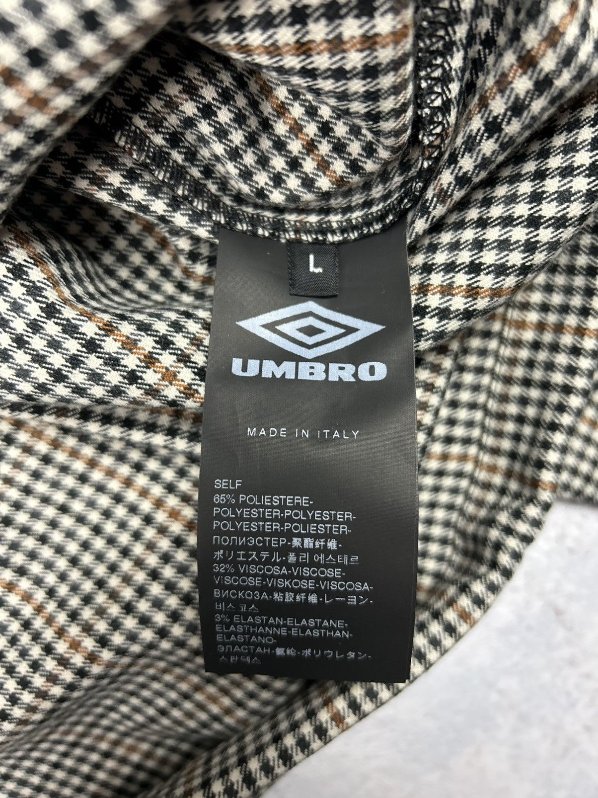 Umbro x Slam Jam Masked Checked Anorak Brown/Black L Light Umbro x Slam Jam Masked Checked Anorak Brown/Black L Light