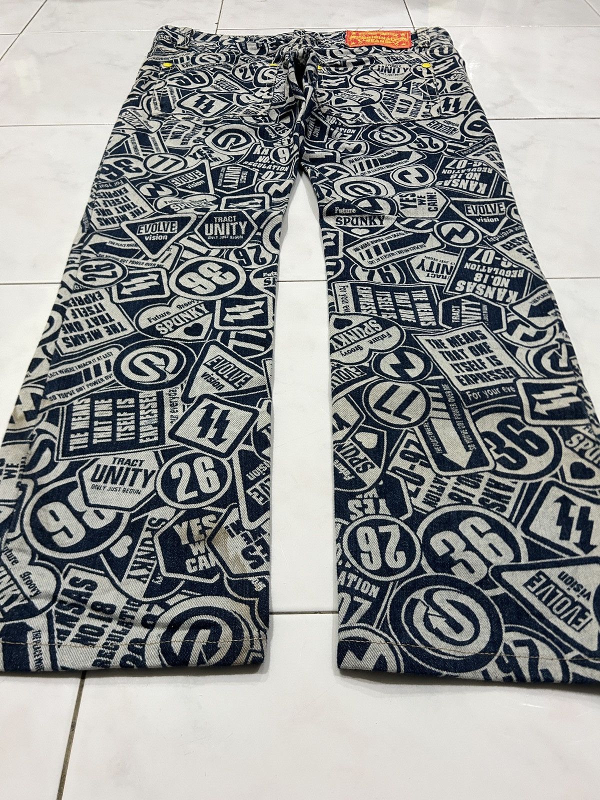 Designer × Japanese Brand Vintage Original Jeans Printed AOP Hysteric Inspired Size US 33 - 11 Thumbnail