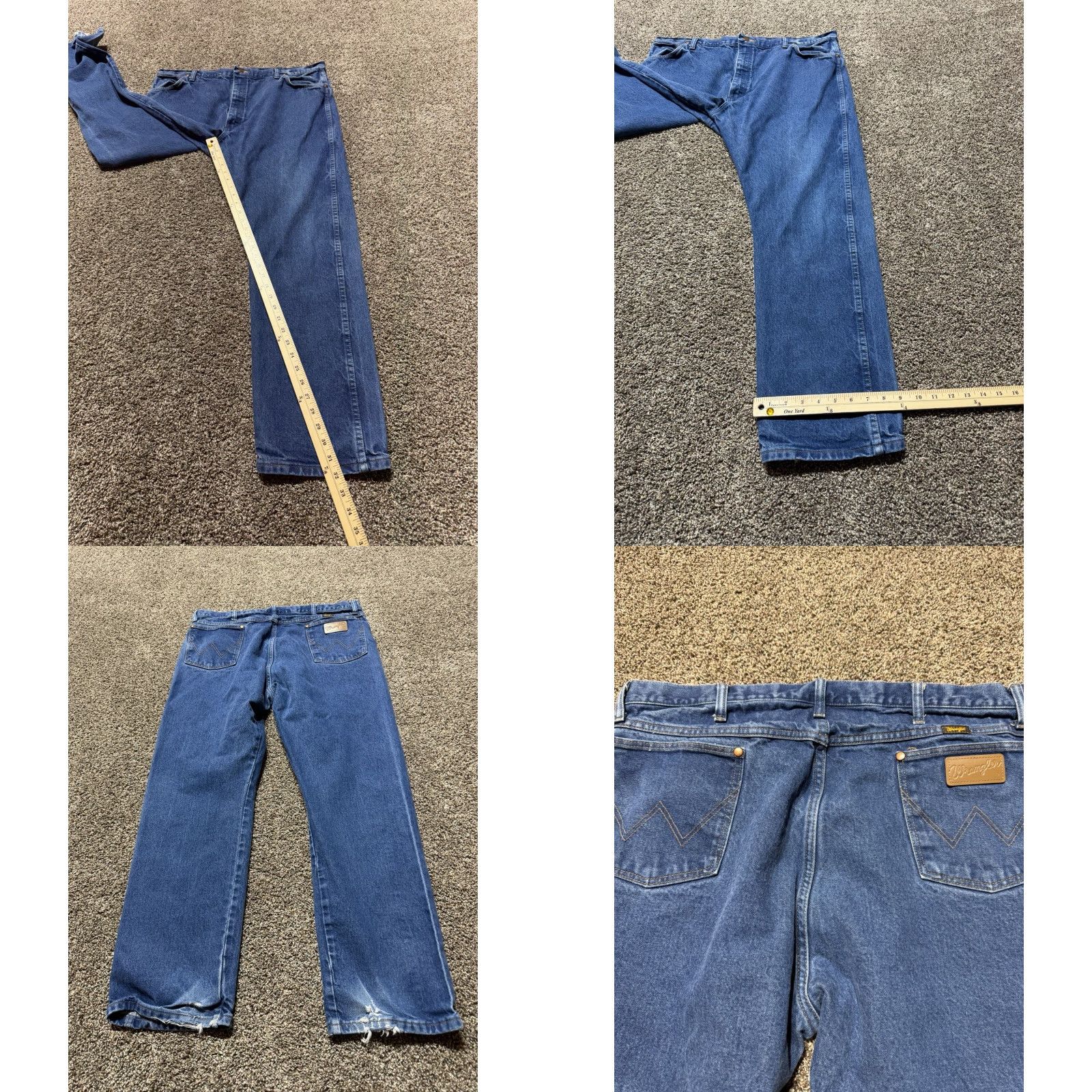 Wrangler Wrangler 13MWZ Jeans Men 42 Blue Denim 42X32 Cowboy Bootcut Wrangler Cowboy Cut 5-Pocket Design Regular Size Type Pants Mens Jeans Blue Cowboy, 13MWZ Size US 42 / EU 58 - 8 Thumbnail