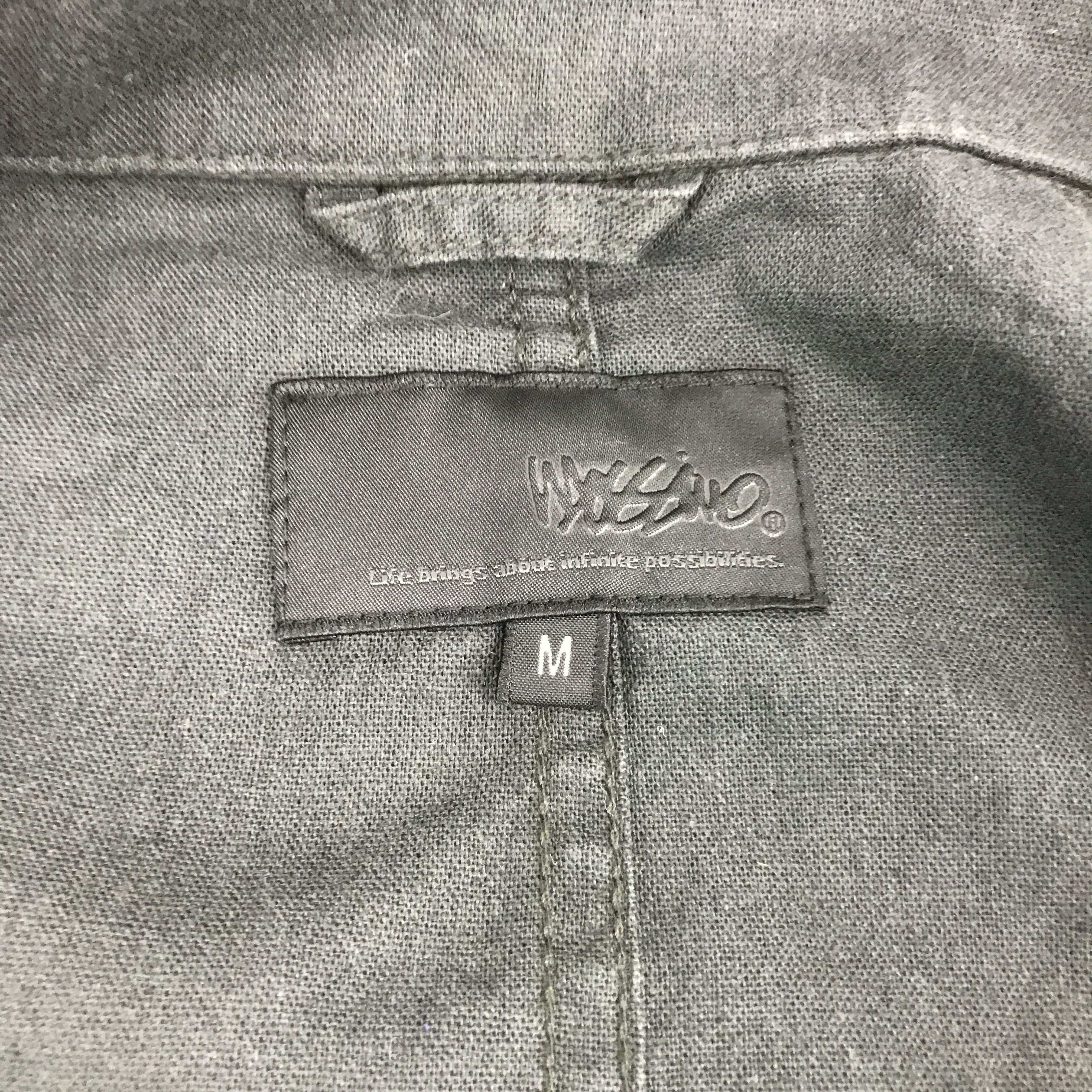 If Six Was Nine × Japanese Brand × Mossimo JAPAN PUNK MOSSIMO BLACK FADED ZIPPER JACKET Size US M / EU 48-50 / 2 - 7 Thumbnail