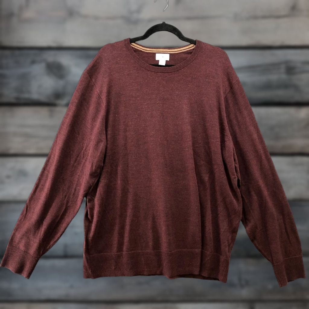 Old Navy OLD NAVY Lightweight Sweater Mens XXL Red Crewneck Knit Pullover Classic Preppy Size US XXL / EU 58 / 5 - 1 Thumbnail
