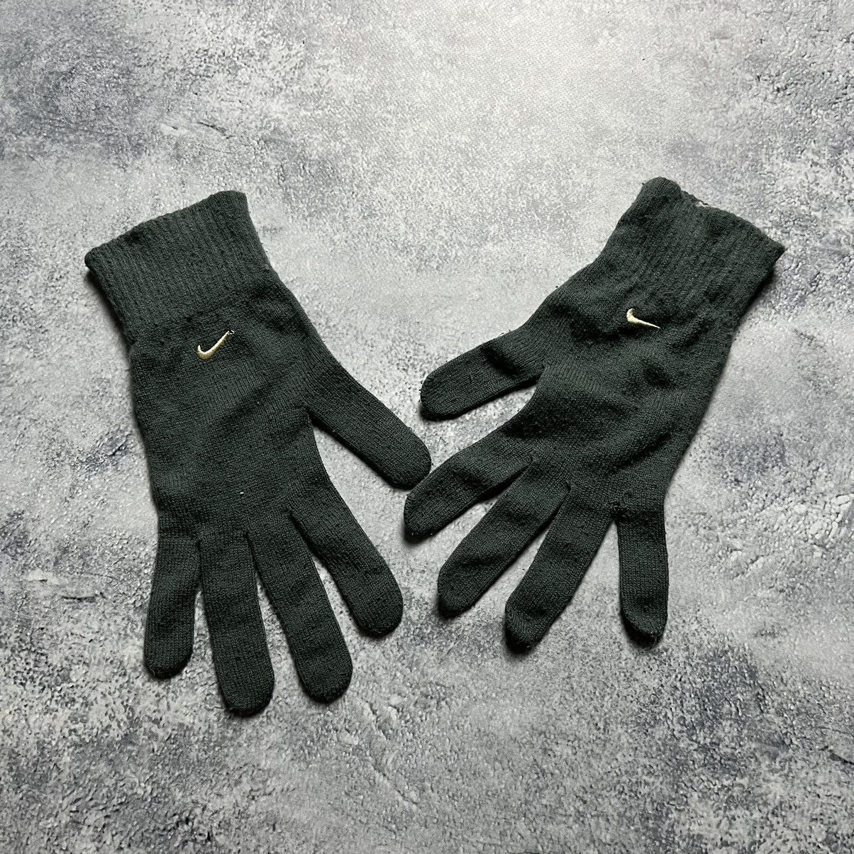 Nike Nike Vintage Gloves Men's Gray Acrylic Size ONE SIZE - 2 Thumbnail