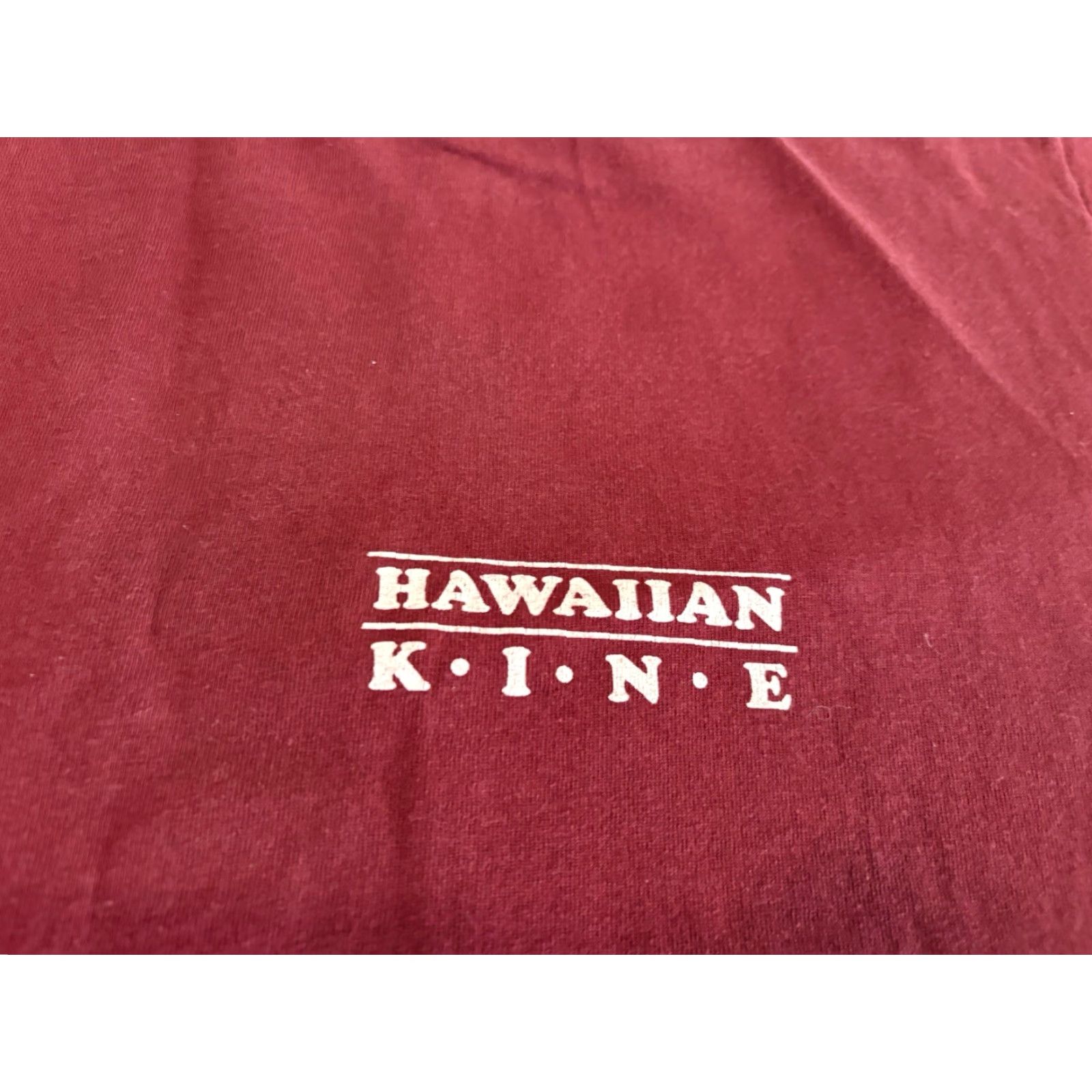 Jerzees VINTAGE Manapua Hawaiian Kine Tee Shirt Shirt Short Sleeve Crew Neck Maroon L Mens Size US L / EU 52-54 / 3 - 4 Thumbnail