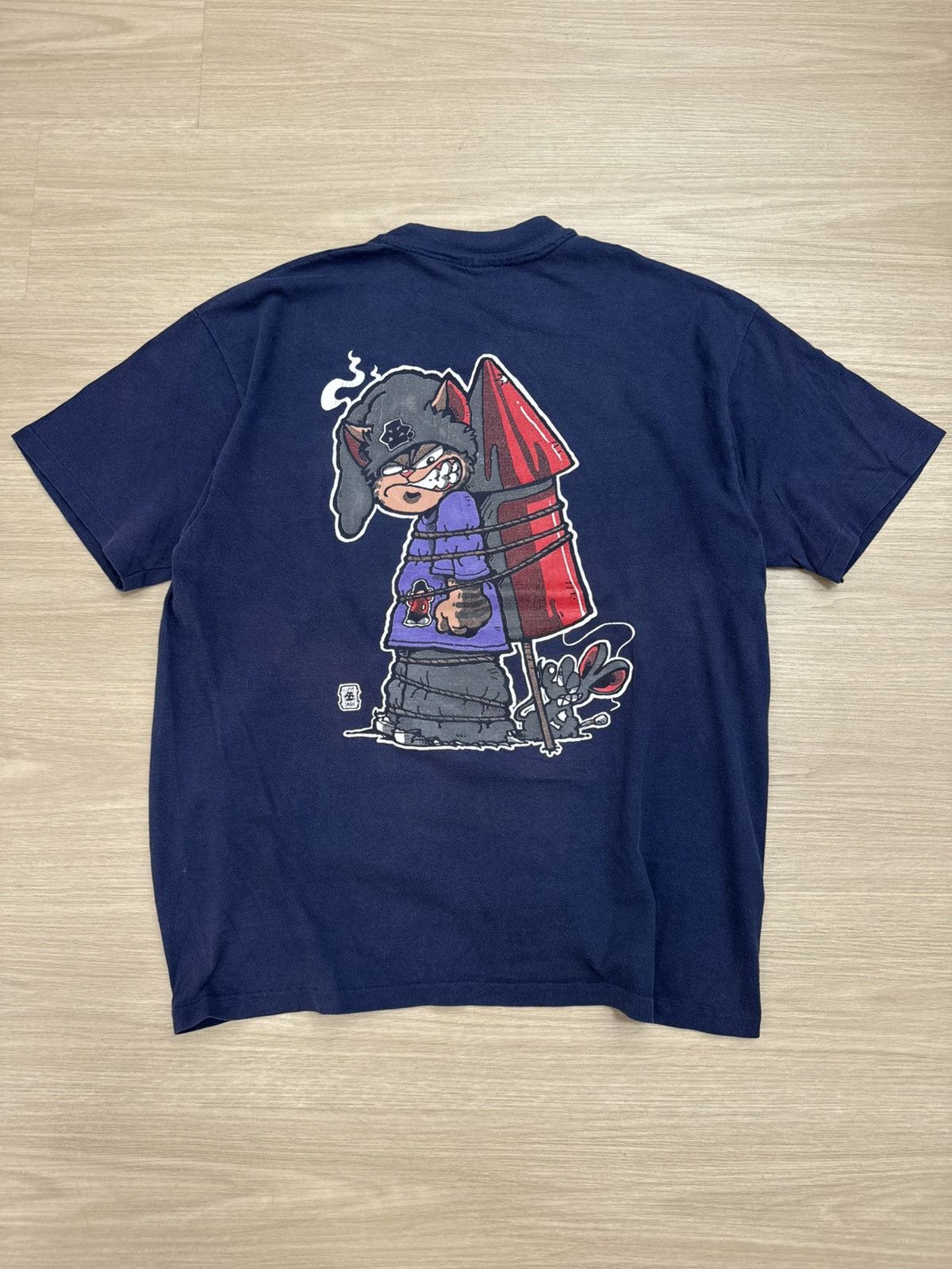 Santa Cruz Skateboards × Vintage Vintage skateboard t-shirt Size US L / EU 52-54 / 3 - 1 Thumbnail