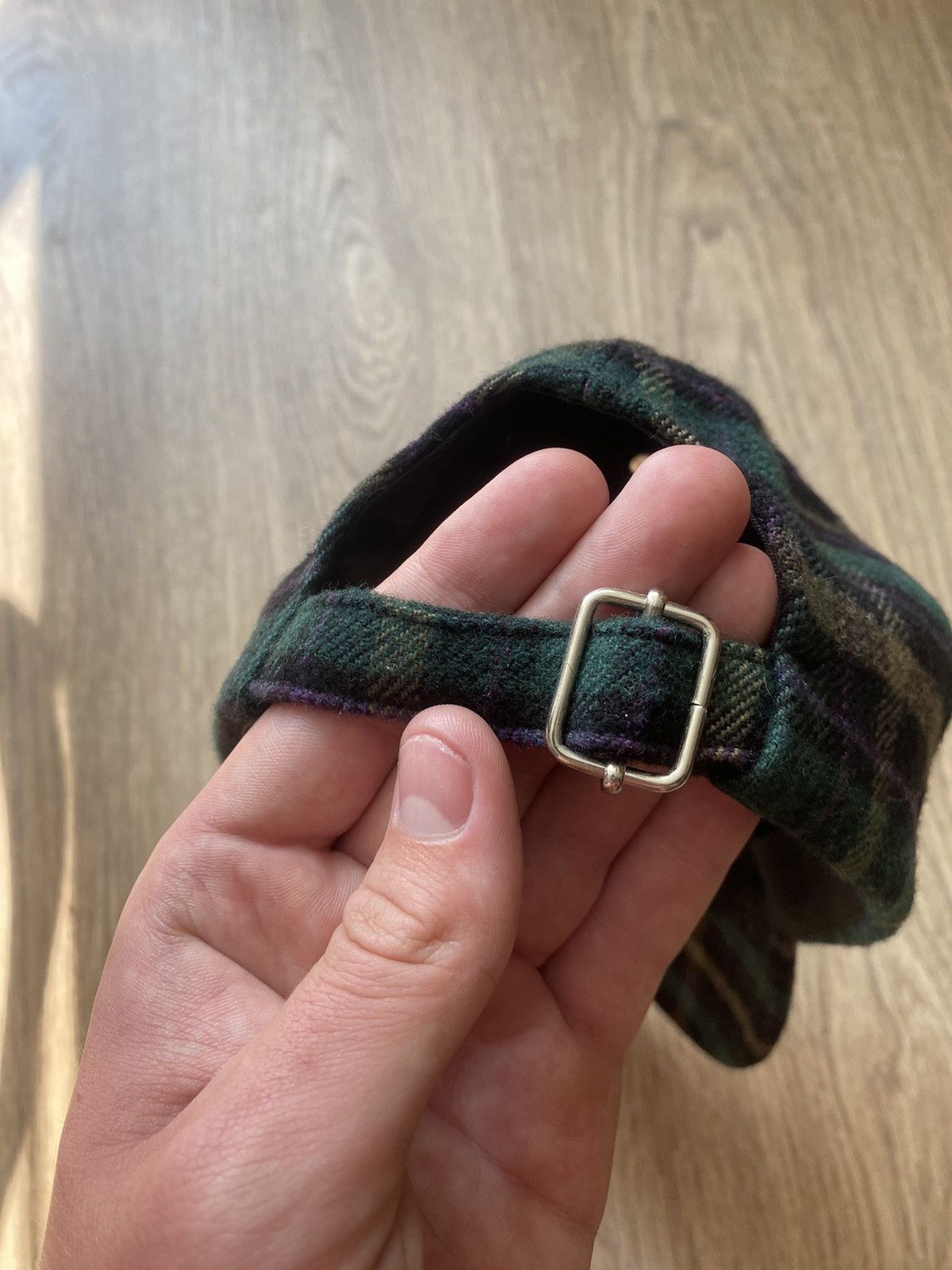 A.P.C. APC A.P.C green checkered Lana woll cap hat Size ONE SIZE - 4 Thumbnail