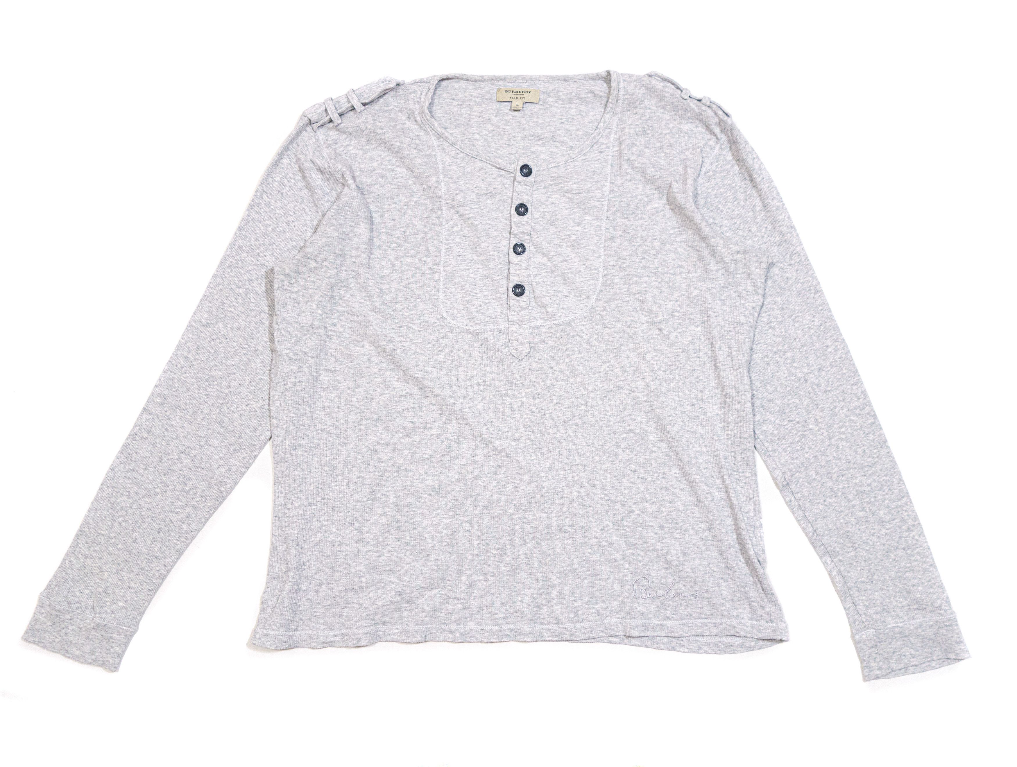 Burberry Logo Longsleeve Size US L / EU 52-54 / 3 - 1 Thumbnail