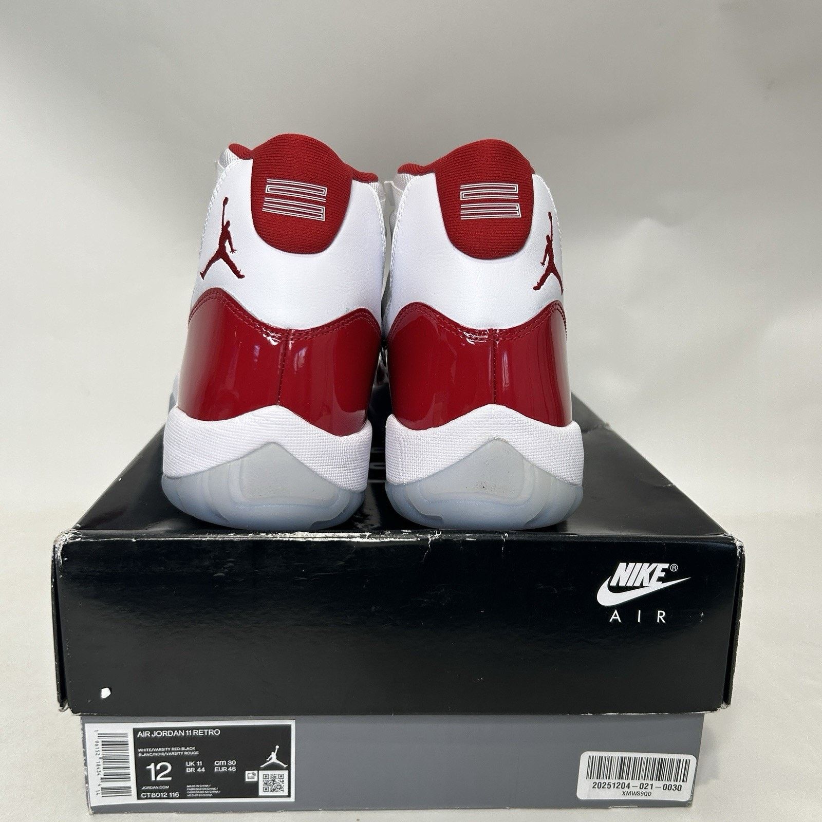 Jordan Brand Nike Air Jordan 11 High Retro “Cherry/Varsity Red White” Size US 12 / EU 45 - 4 Thumbnail