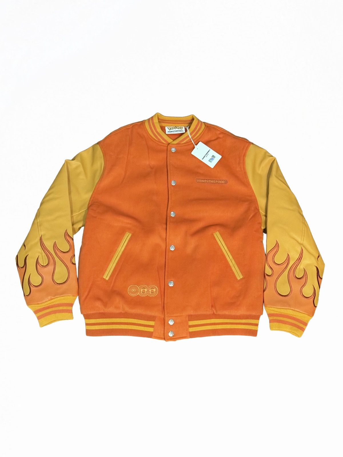 Pokemon × Vandy The Pink Charizard Varsity Jacket Size US XL / EU 56 / 4 - 2 Thumbnail