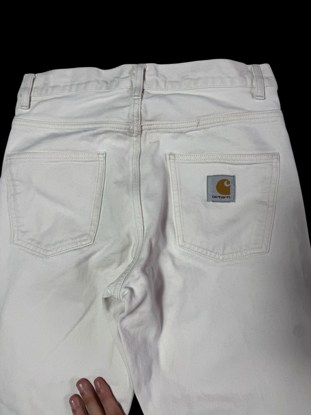 Carhartt Carhartt denim pants white workwear Size US 27 - 4 Thumbnail