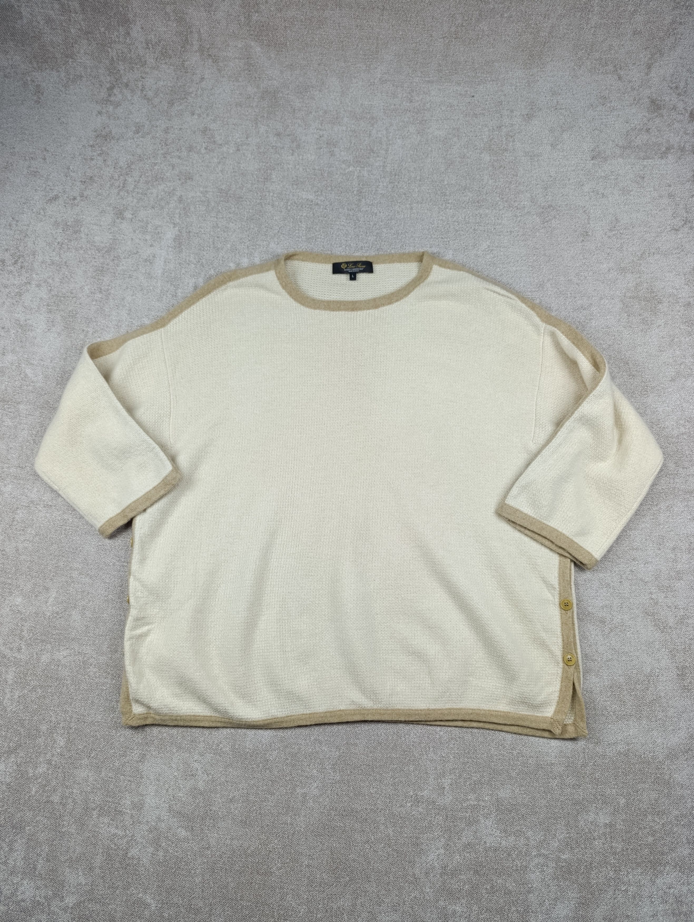 Loro Piana LORO PIANA BABY CASHMERE WOMENS PULLOVER SWEATER Size L / US 10 / IT 46 - 1 Thumbnail