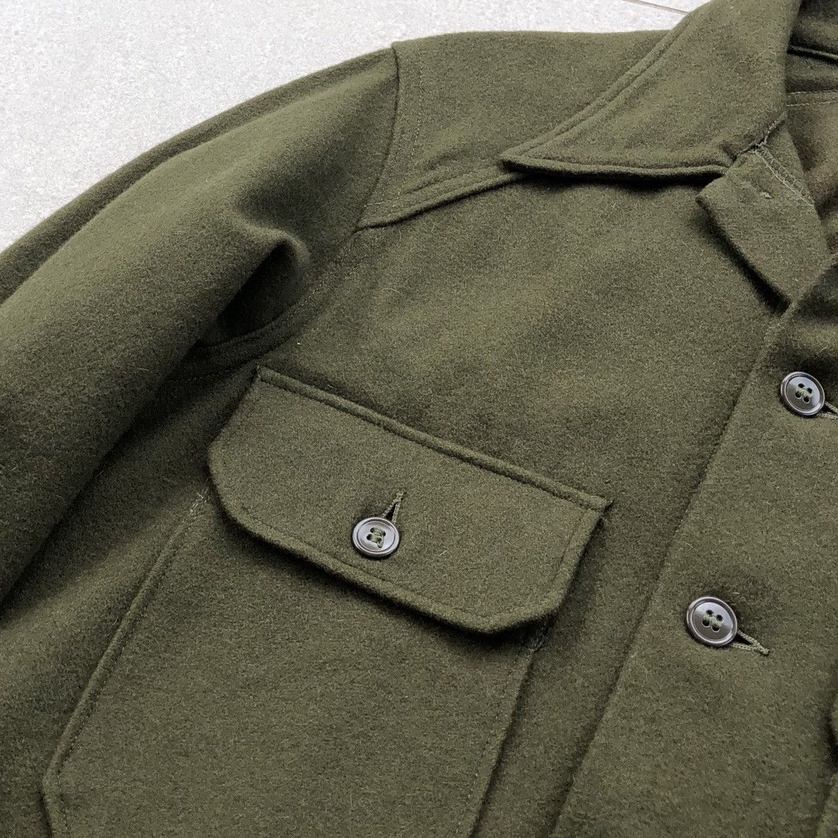 Vintage Vintage Authentic Us Military OG-108 Olive Wool Jacket Size US M / EU 48-50 / 2 - 9 Thumbnail
