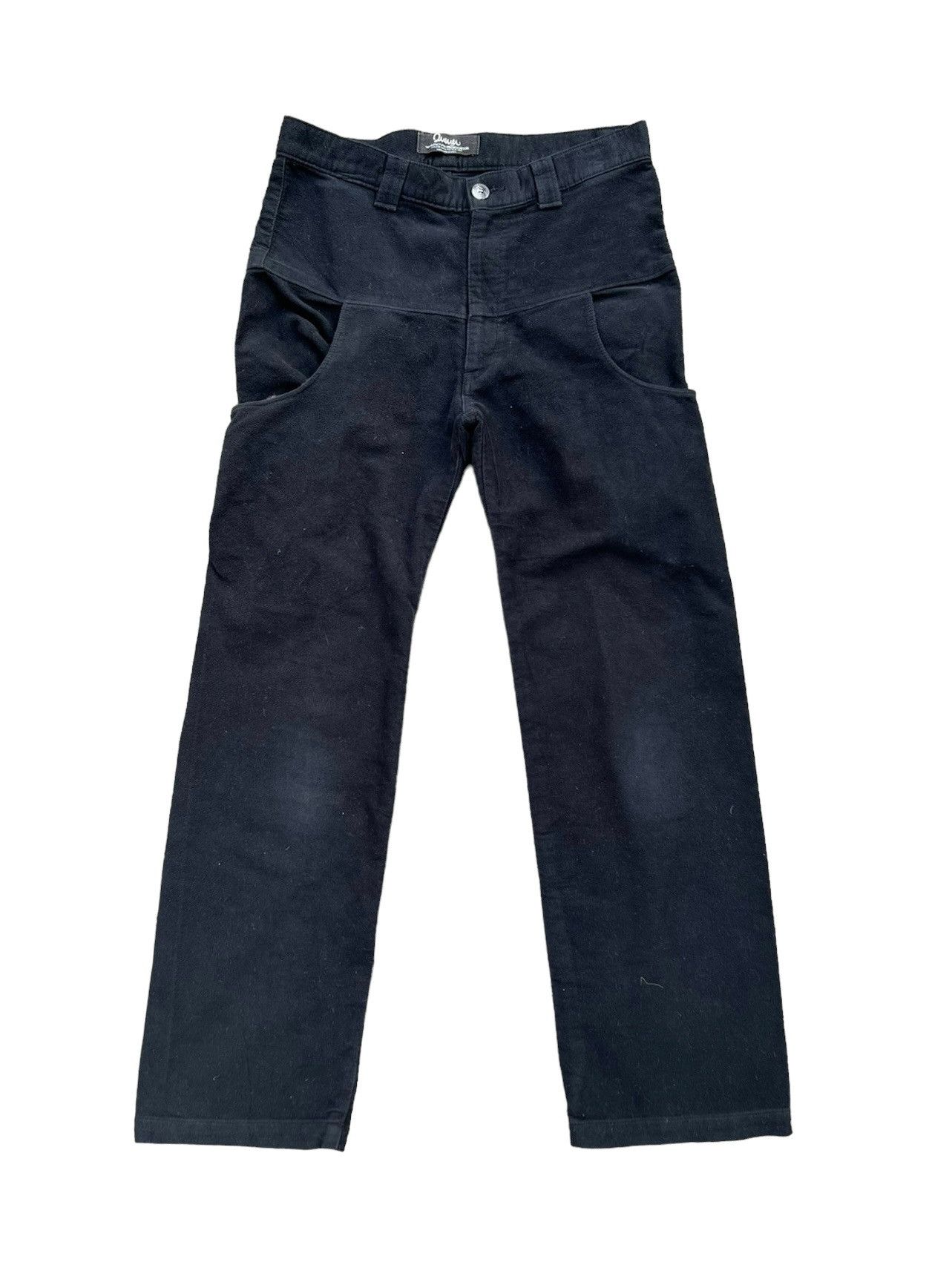 Designer Vintage MACKDADDY Japan Suede Cotton Unique Trouser Pant Size US 30 / EU 46 - 1 Thumbnail