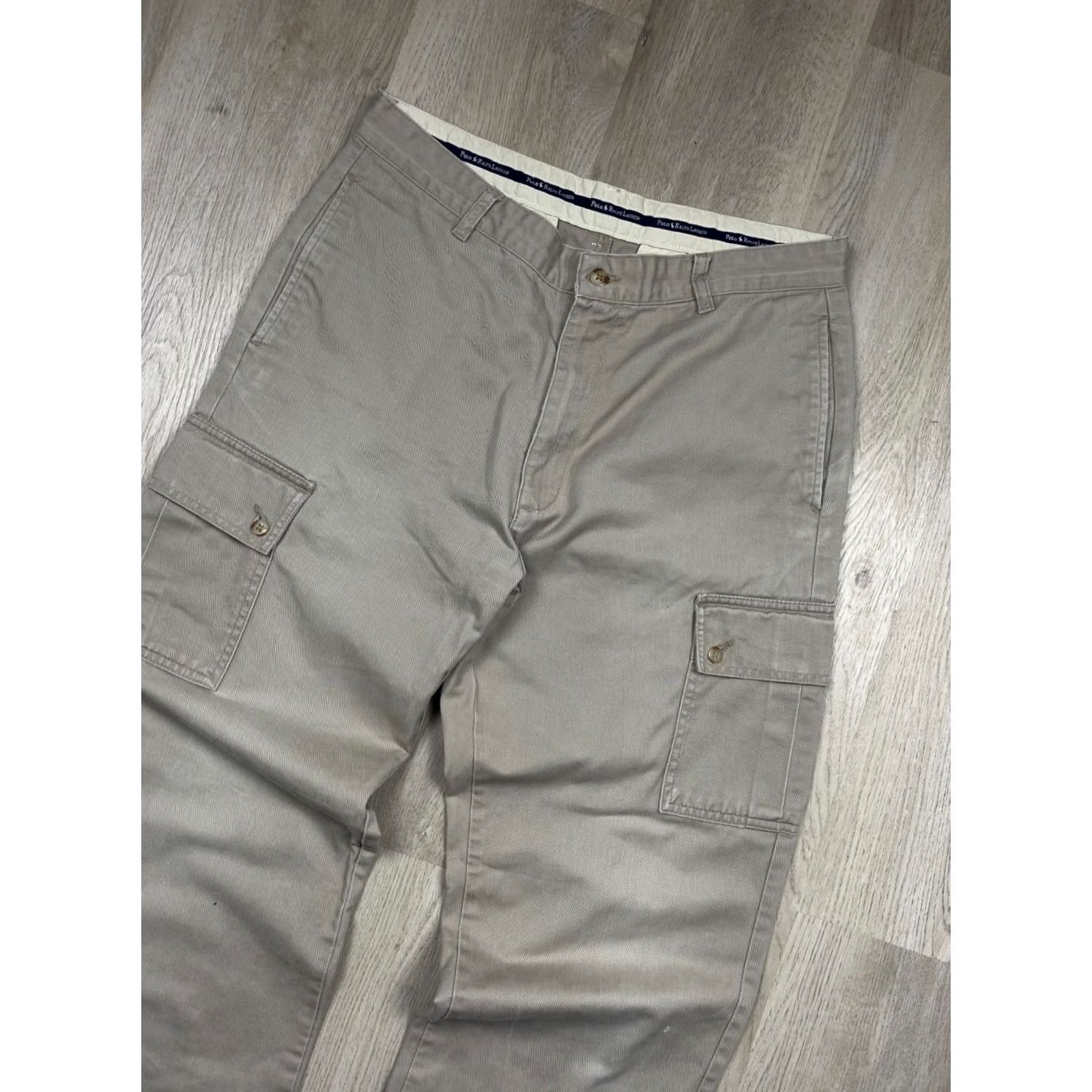 Polo Ralph Lauren Polo Ralph Lauren Mens Cargo Pants Size 34 Beige Multi Pockets Vintage Cargo Size US S / EU 44-46 / 1 - 2 Thumbnail